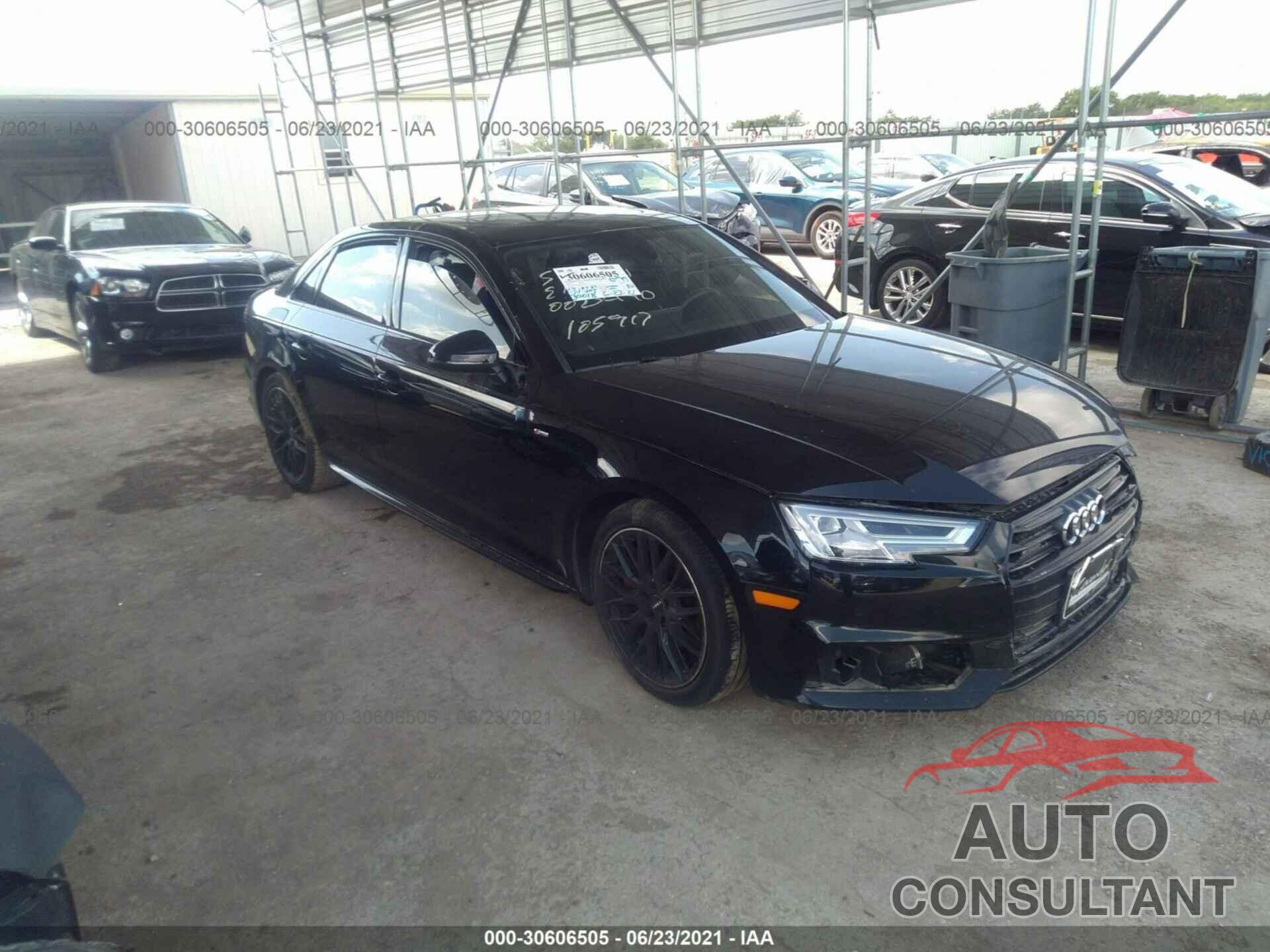 AUDI A4 2018 - WAUENAF46JA105917