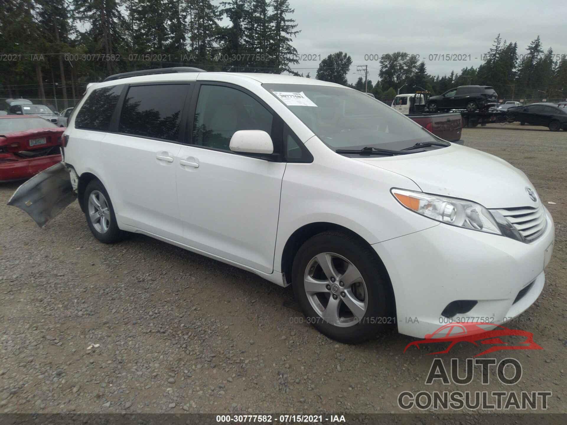 TOYOTA SIENNA 2017 - 5TDKZ3DC9HS832451