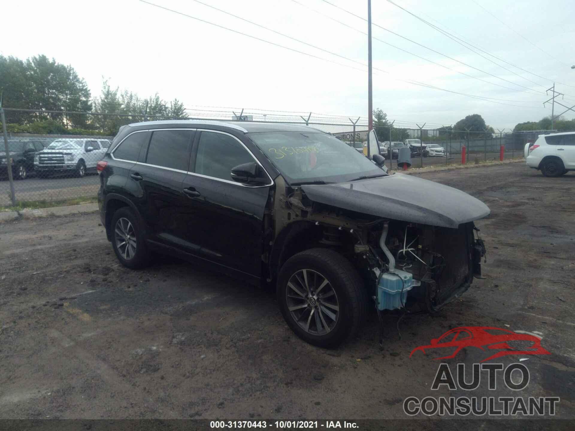 TOYOTA HIGHLANDER 2017 - 5TDJZRFH5HS388346