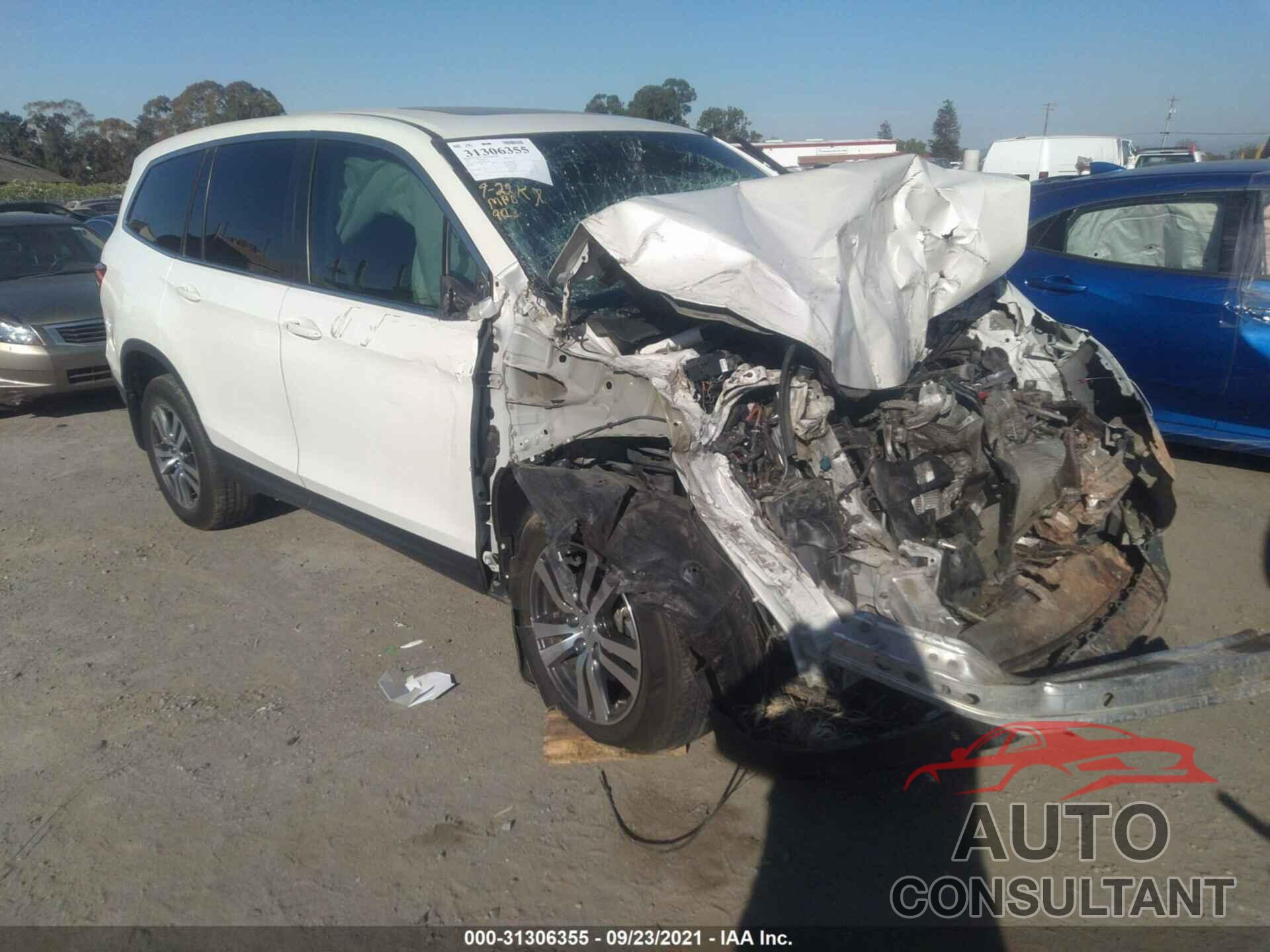 HONDA PILOT 2017 - 5FNYF6H86HB014366