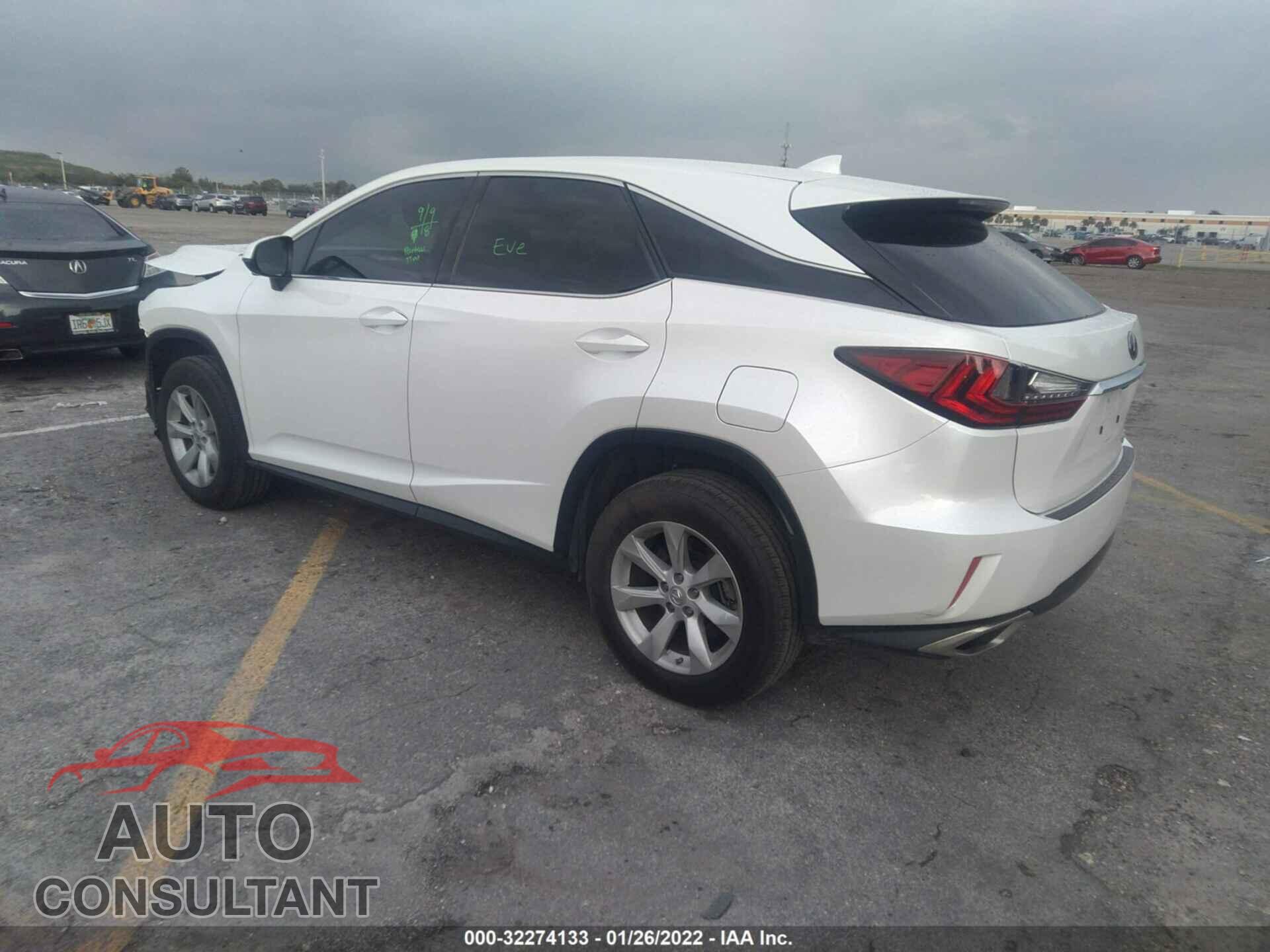 LEXUS RX 2017 - 2T2ZZMCA5HC065495