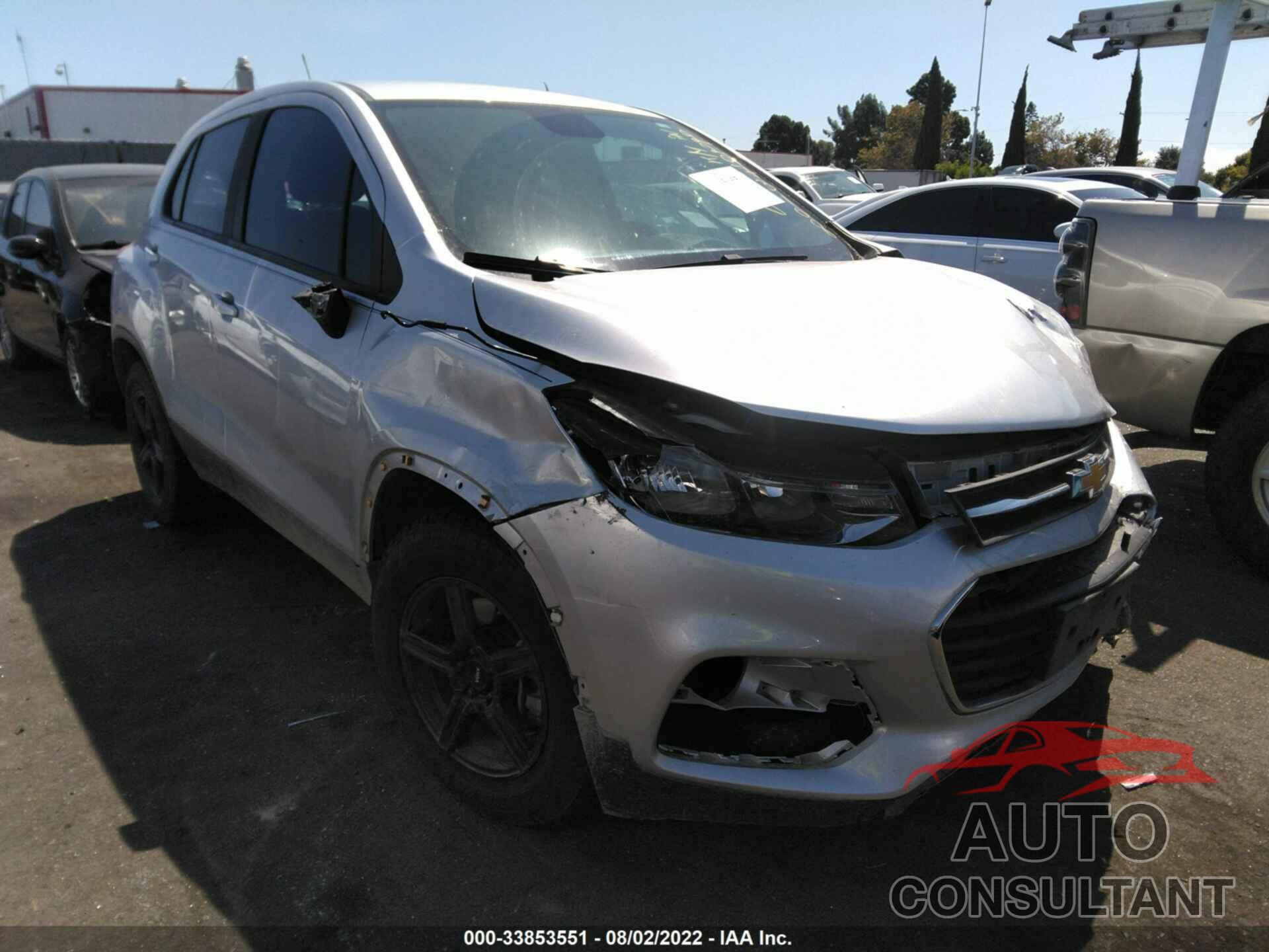 CHEVROLET TRAX 2017 - KL7CJKSB5HB101293