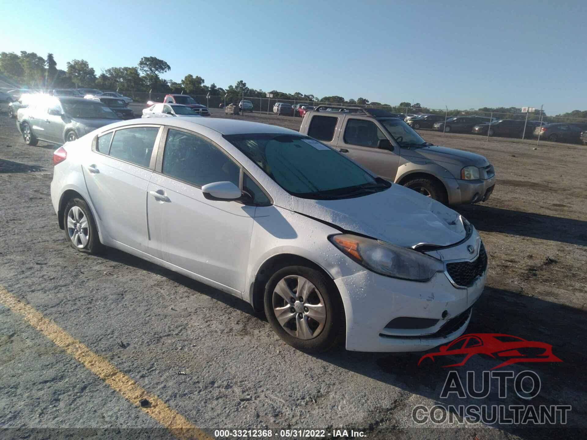 KIA FORTE 2016 - KNAFK4A64G5615756