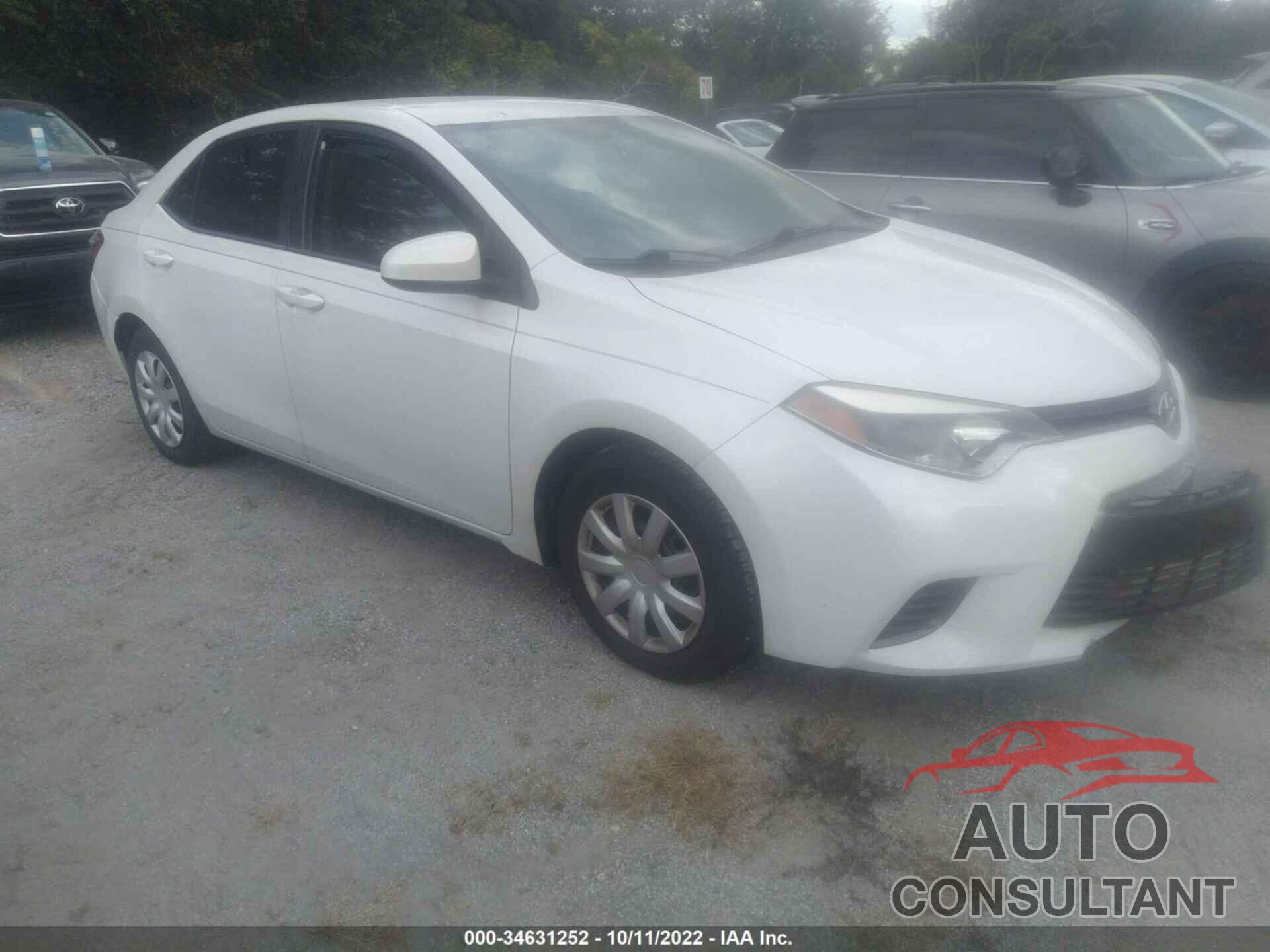 TOYOTA COROLLA 2016 - 5YFBPRHEXGP504595
