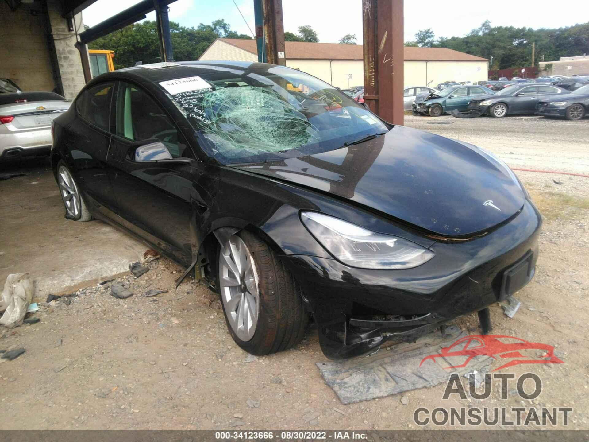 TESLA MODEL 3 2022 - 5YJ3E1EB8NF311425