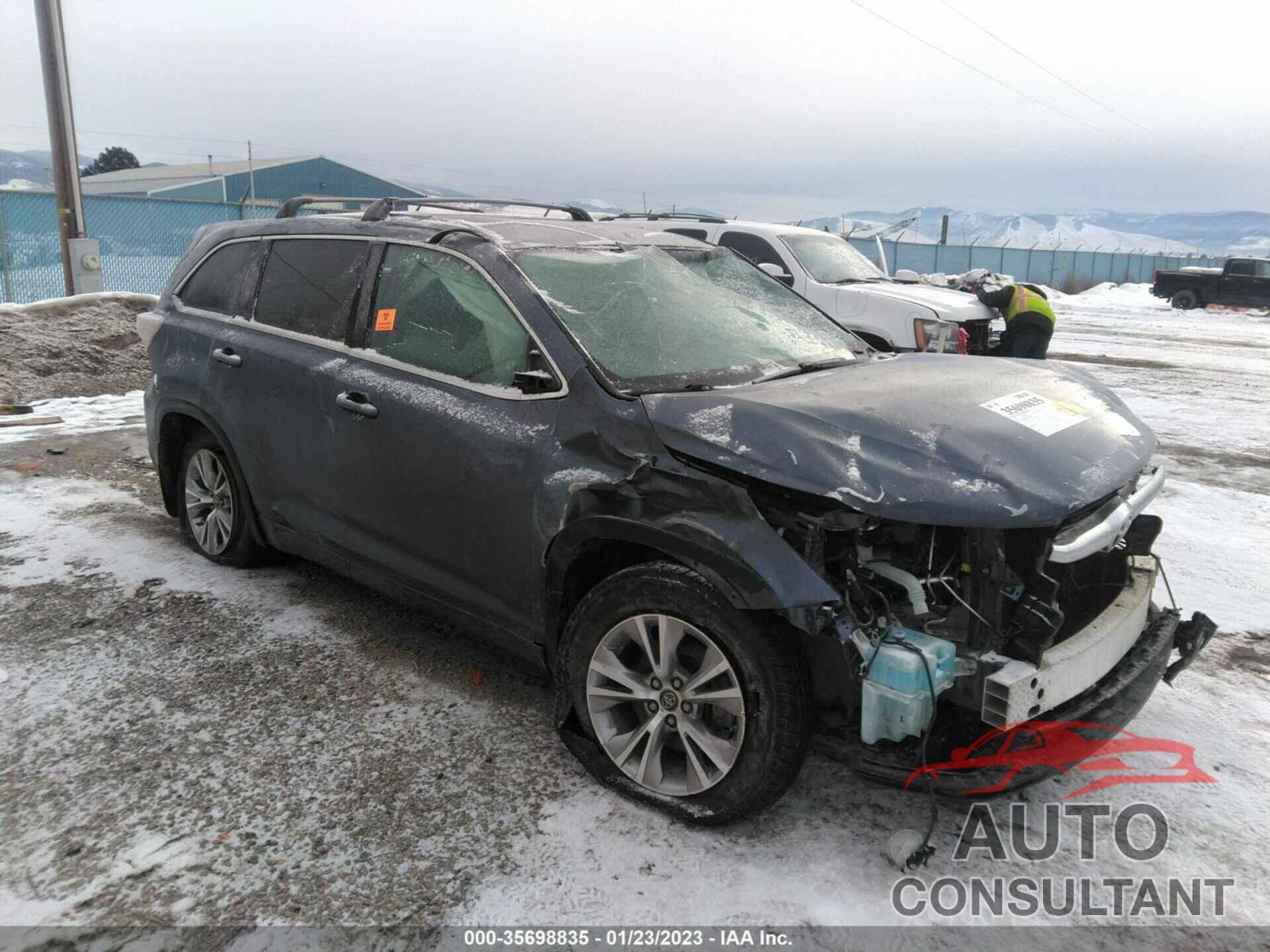 TOYOTA HIGHLANDER 2016 - 5TDBKRFH1GS339863