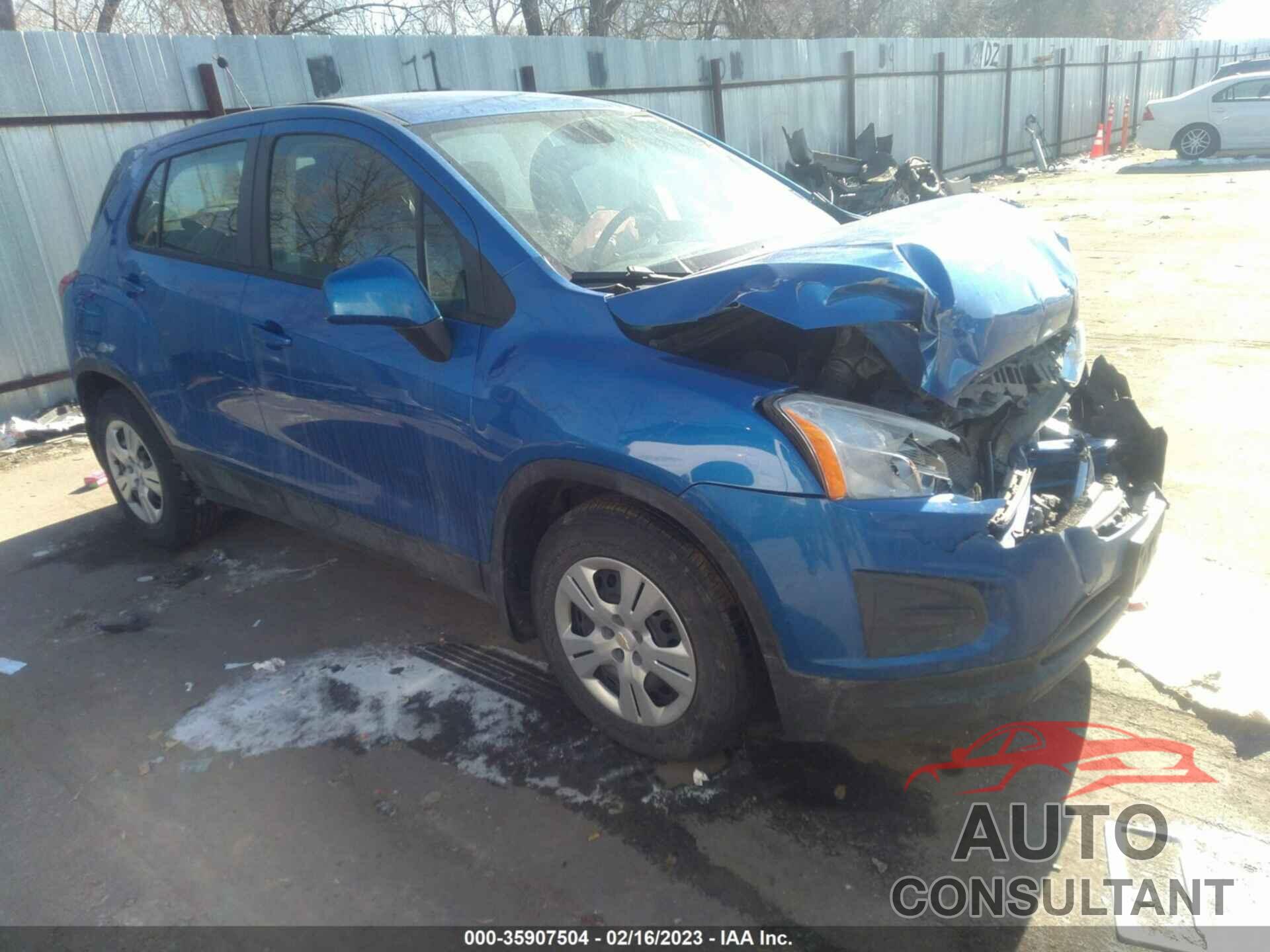 CHEVROLET TRAX 2015 - KL7CJKSB9FB143303