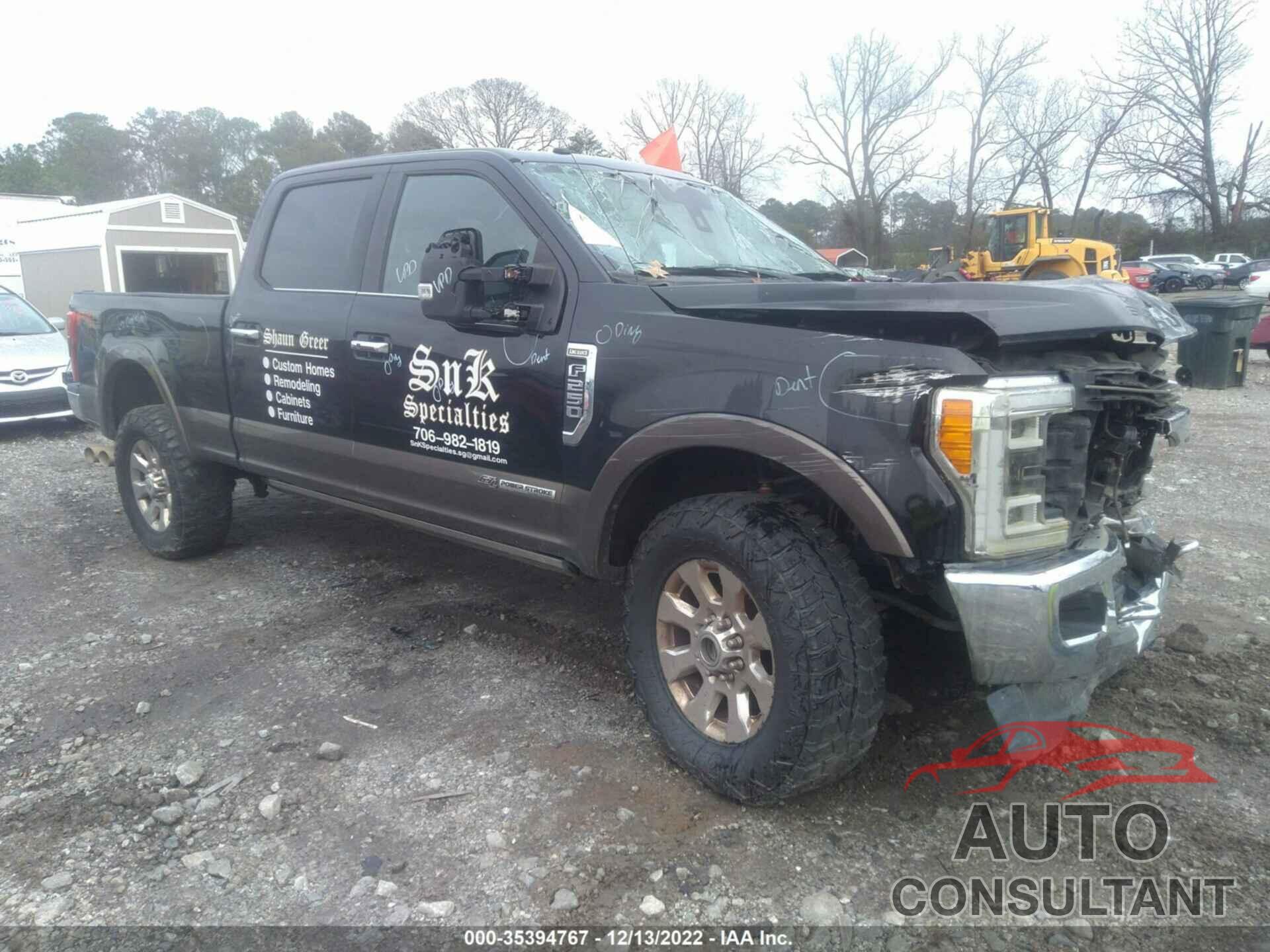 FORD F-250 2017 - 1FT7W2BT3HED29354