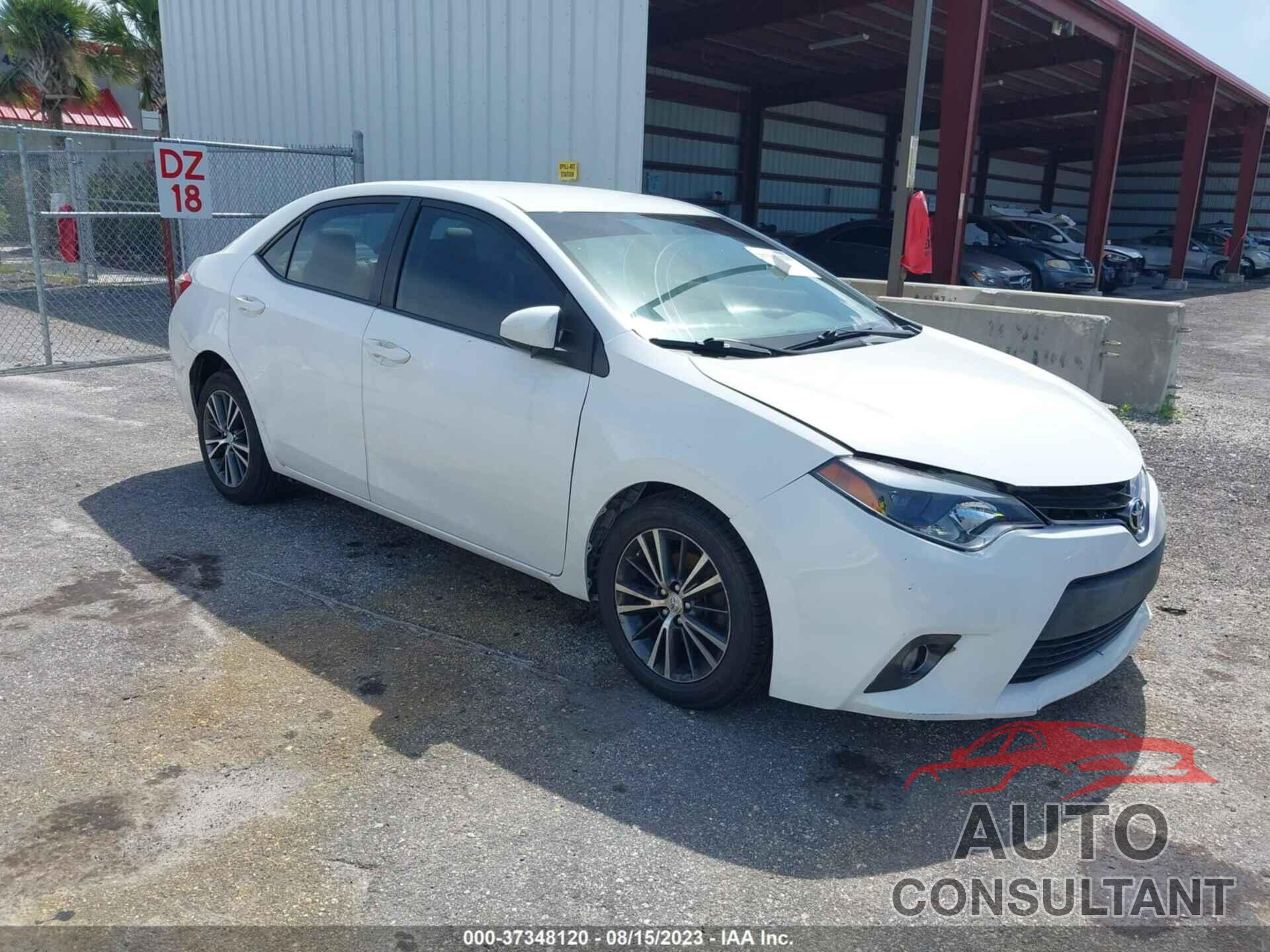 TOYOTA COROLLA 2016 - 2T1BURHE9GC611629