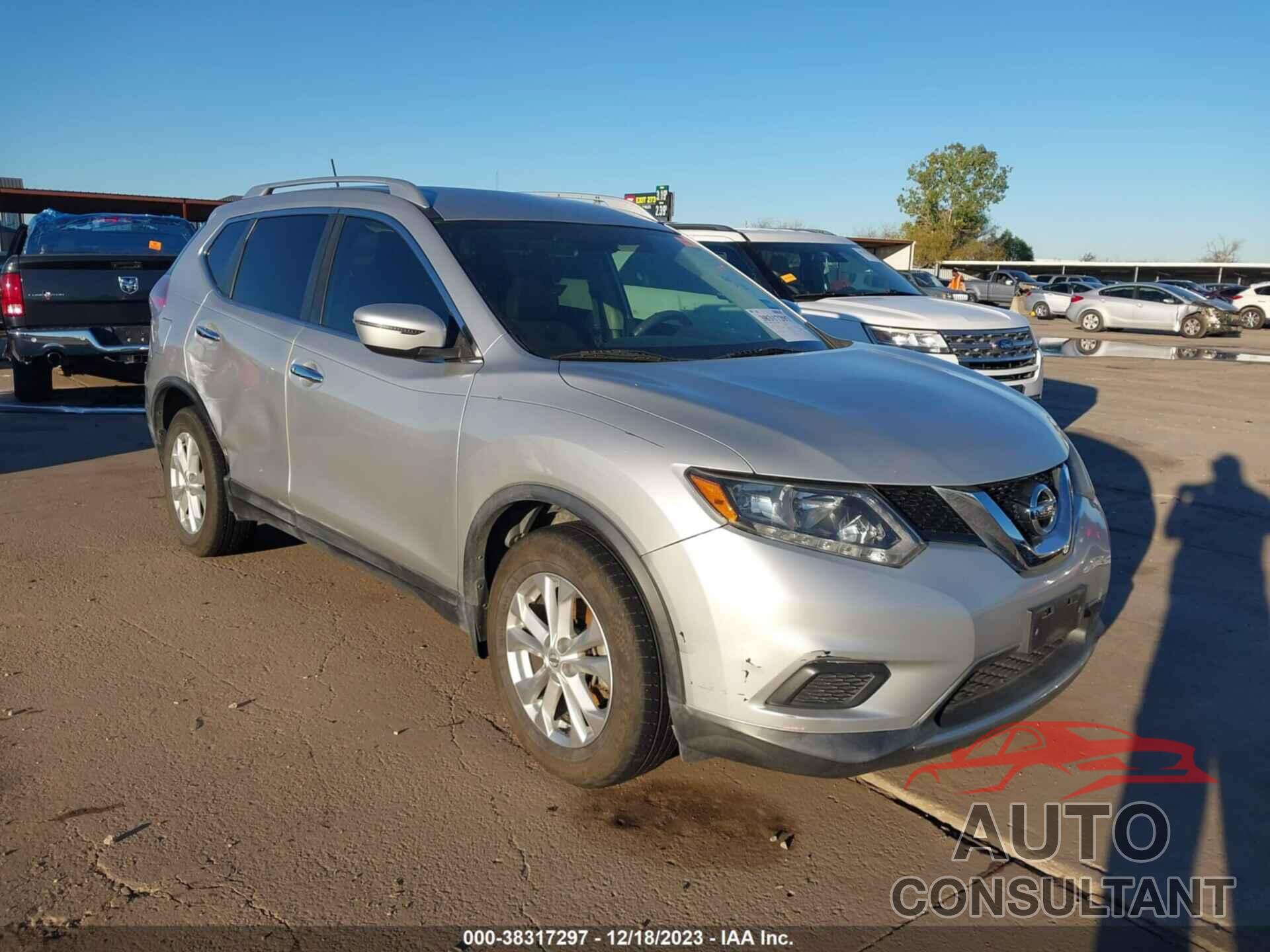 NISSAN ROGUE 2016 - KNMAT2MTXGP686948