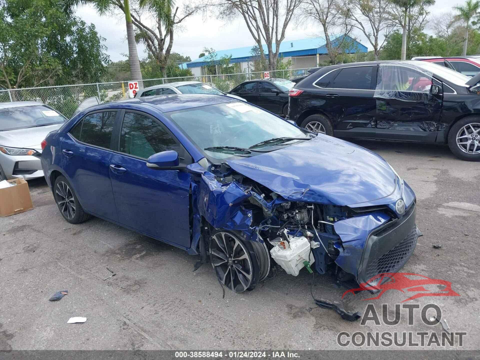 TOYOTA COROLLA 2017 - 2T1BURHE4HC772987