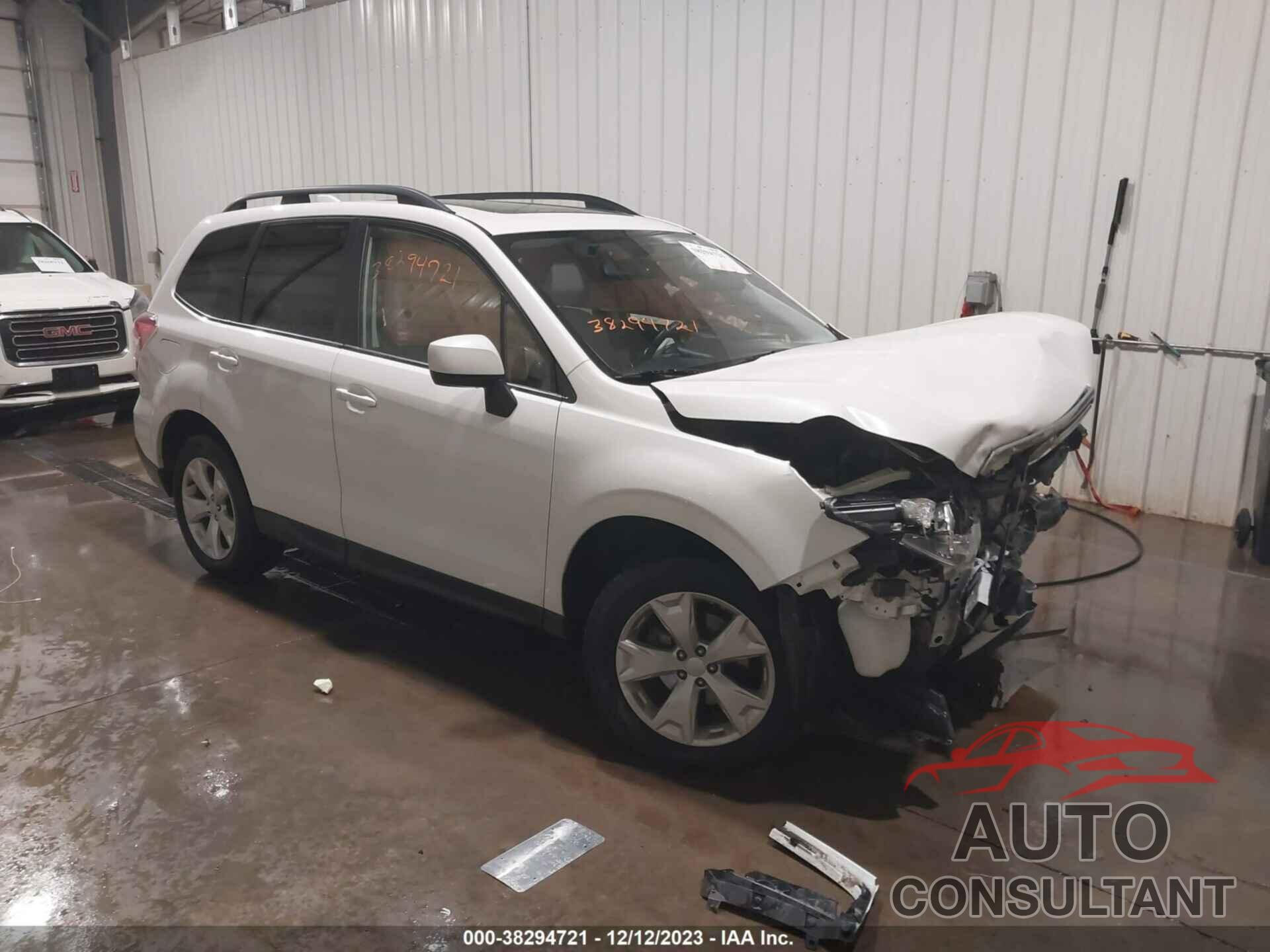 SUBARU FORESTER 2016 - JF2SJAFC0GH456090