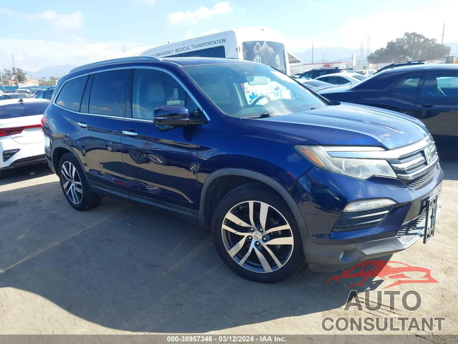 HONDA PILOT 2016 - 5FNYF5H92GB051366