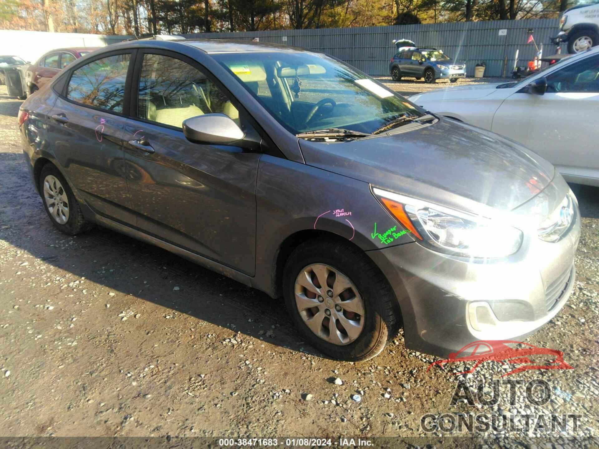 HYUNDAI ACCENT 2017 - KMHCT4AE7HU242595