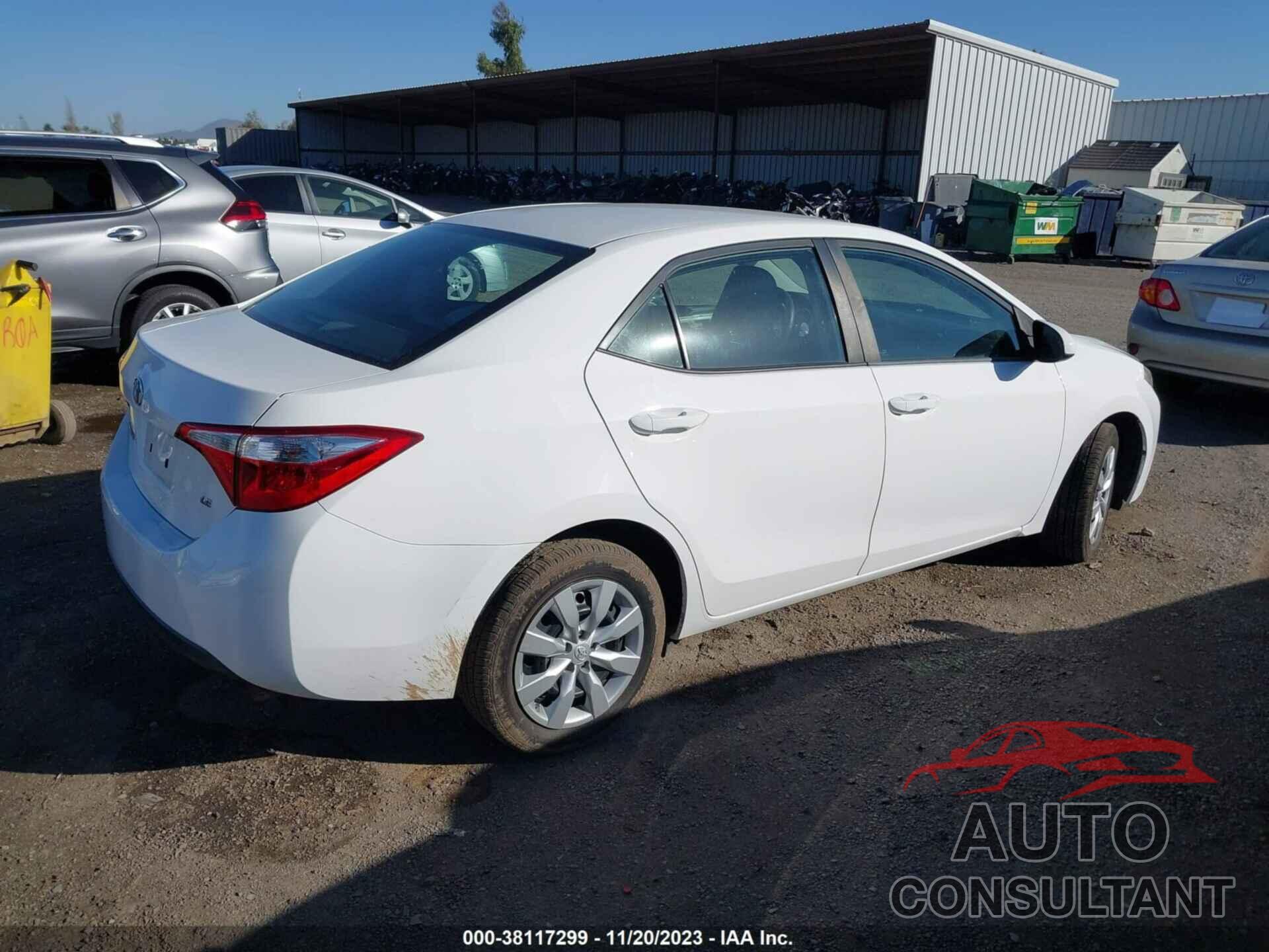 TOYOTA COROLLA 2016 - 5YFBURHE2GP531685