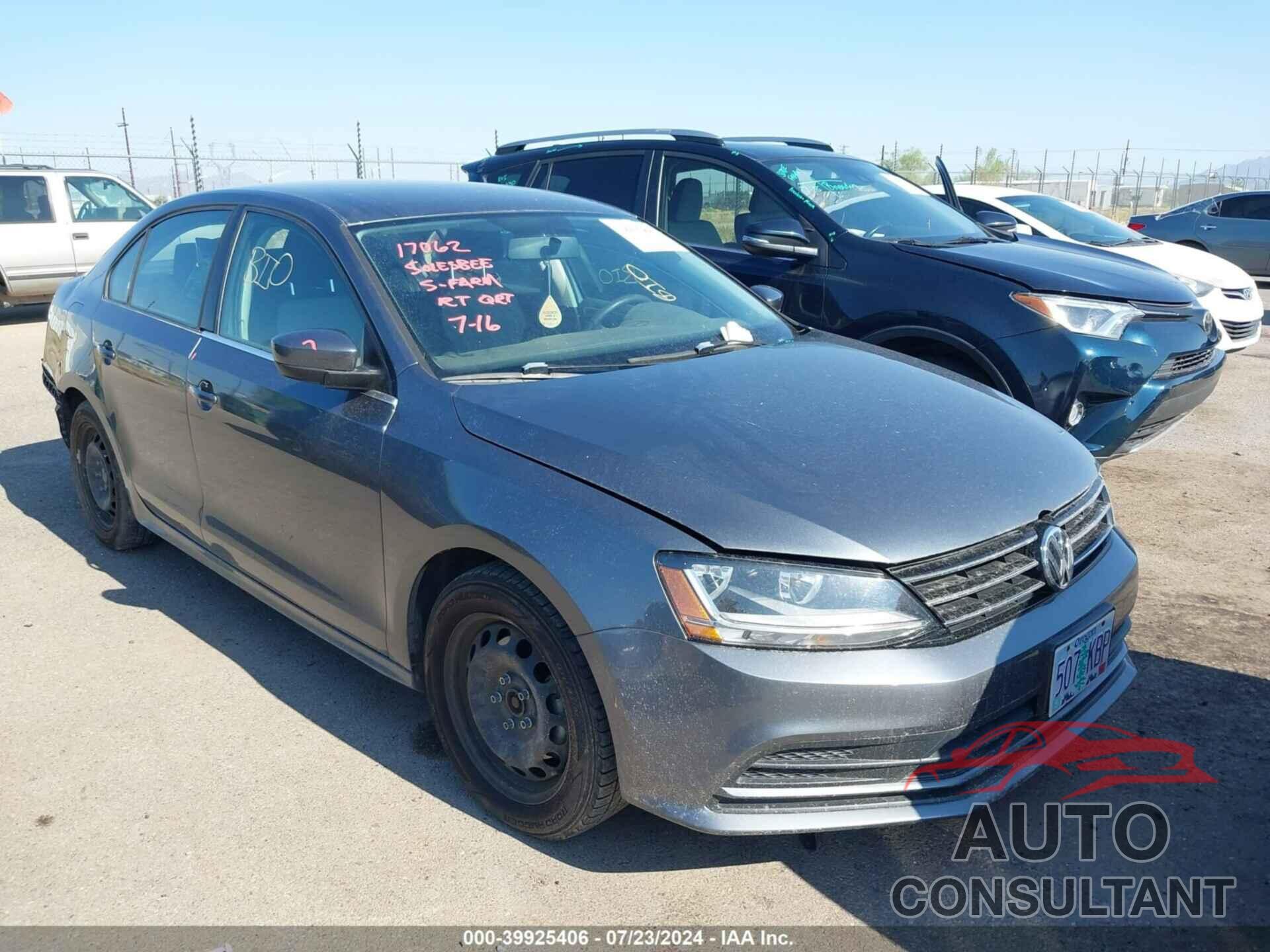 VOLKSWAGEN JETTA 2017 - 3VW2B7AJ1HM367322