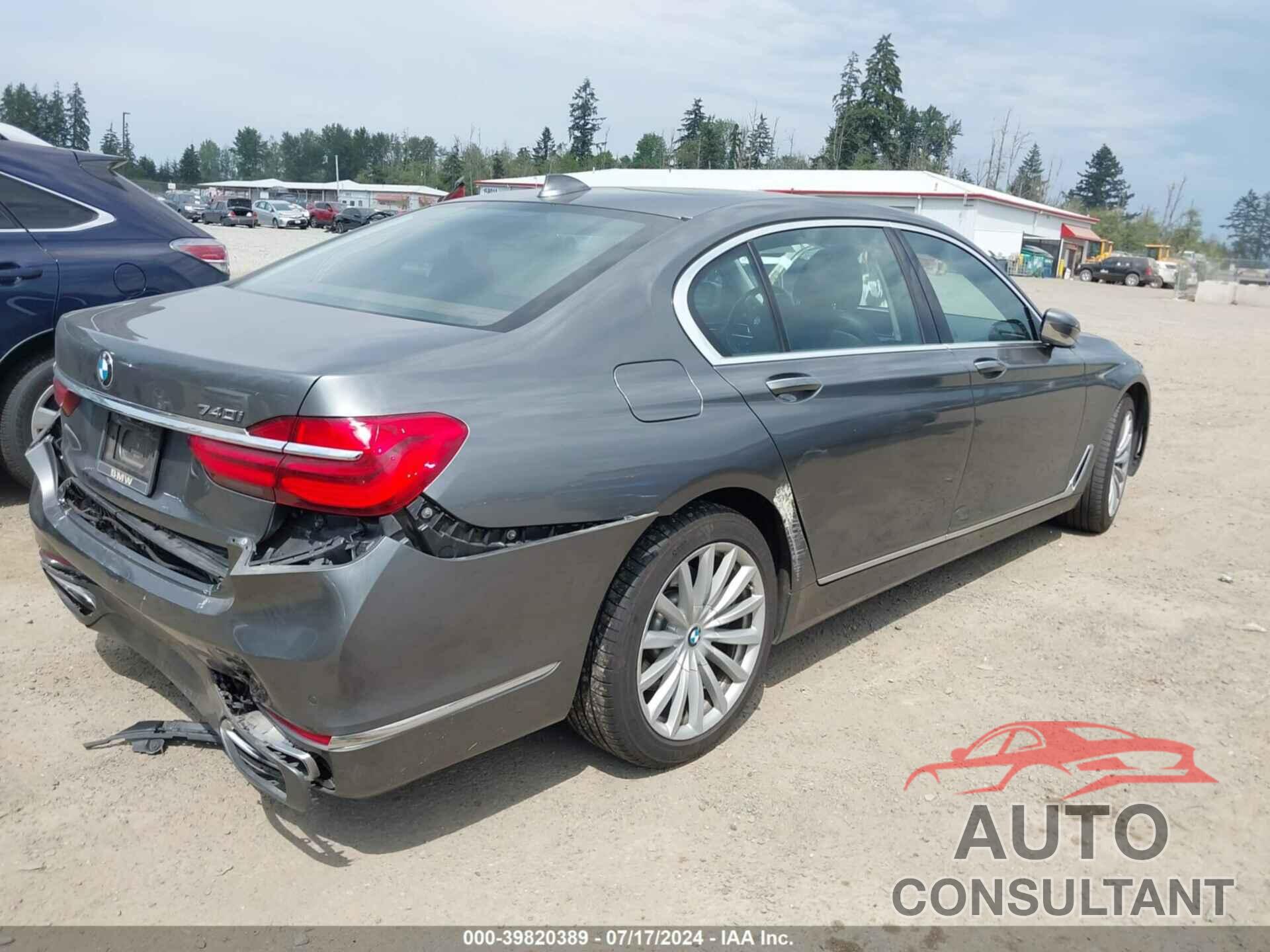 BMW 740I 2019 - WBA7E2C55KB454543