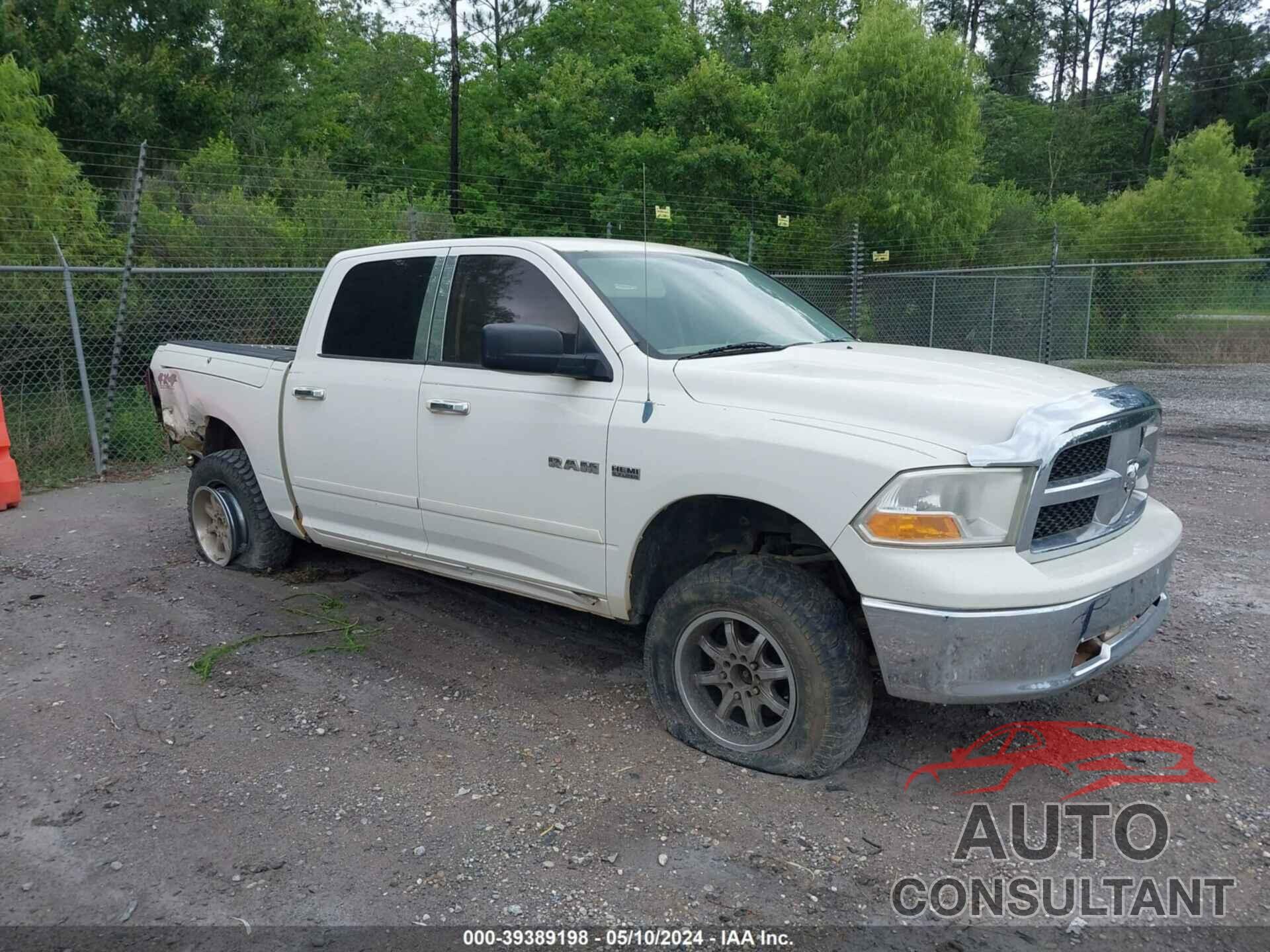 DODGE RAM 1500 2009 - 1D3HV13T19J522778