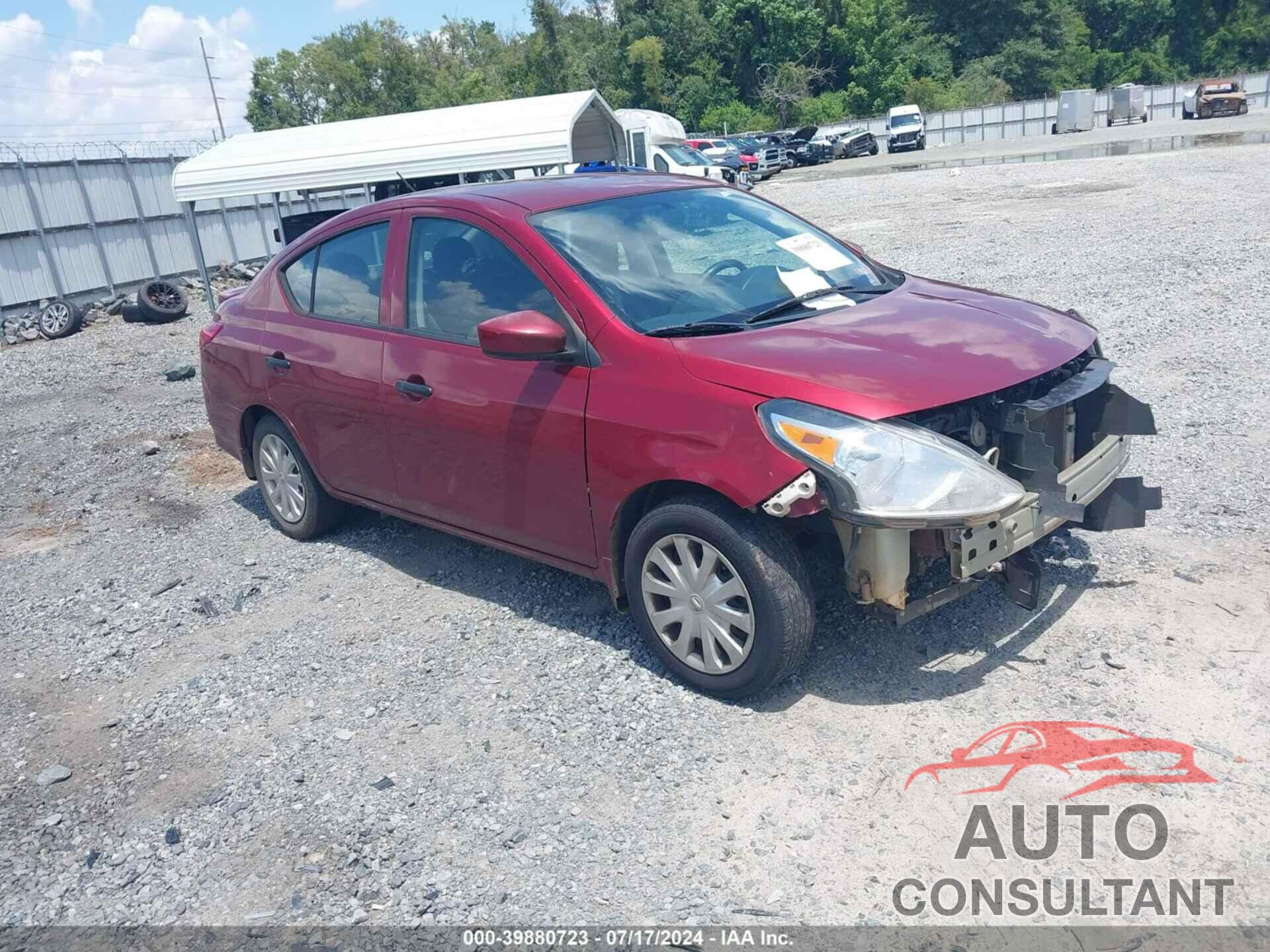 NISSAN VERSA 2016 - 3N1CN7AP9GL859669