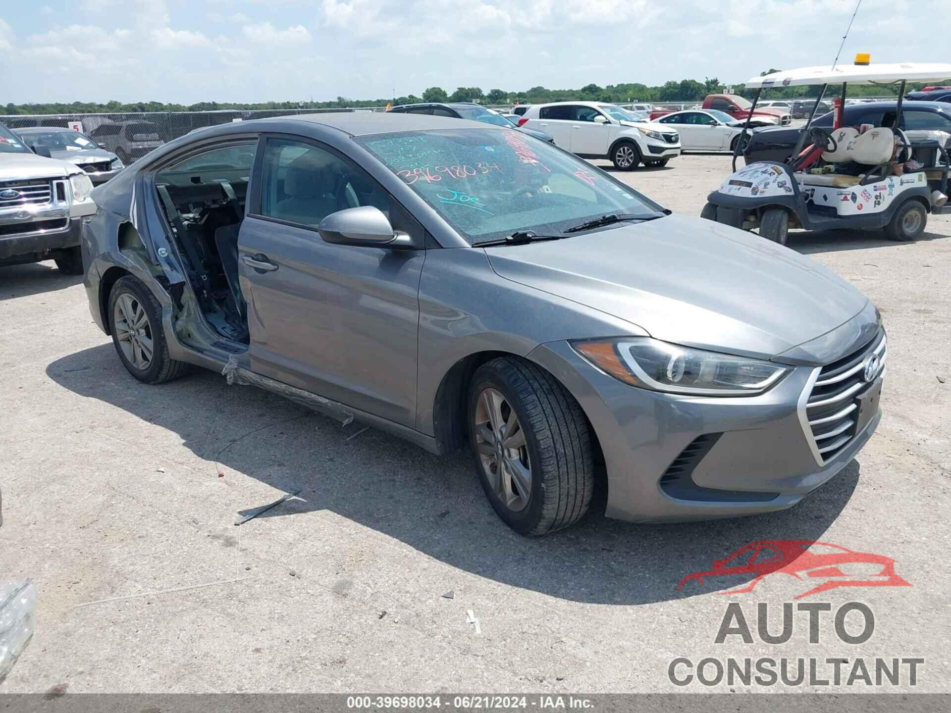 HYUNDAI ELANTRA 2018 - 5NPD84LF8JH244162