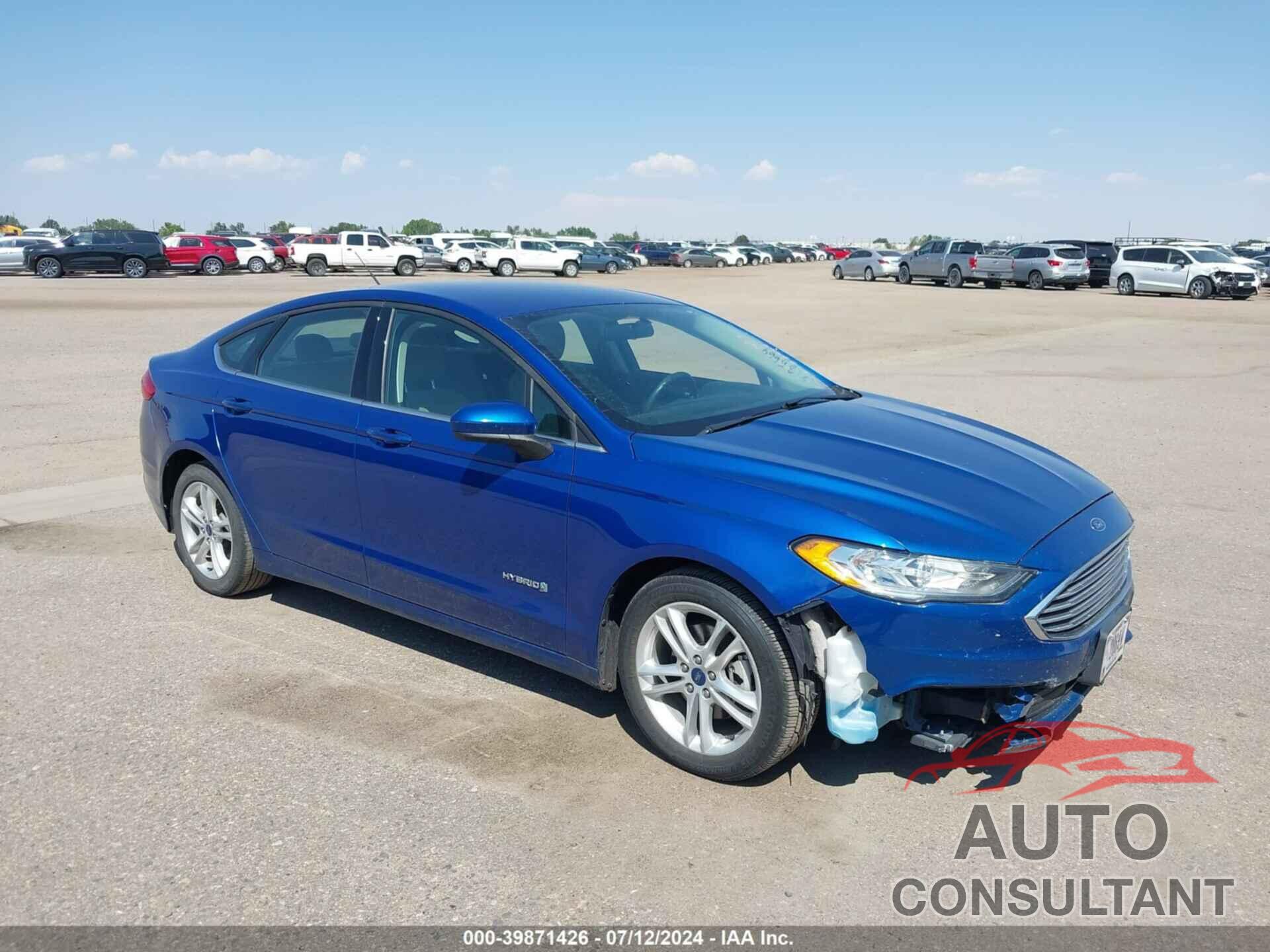 FORD FUSION HYBRID 2018 - 3FA6P0UU2JR279137