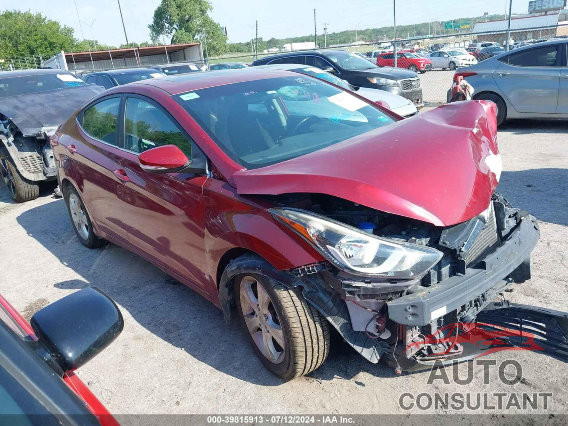 HYUNDAI ELANTRA 2016 - 5NPDH4AE9GH754314