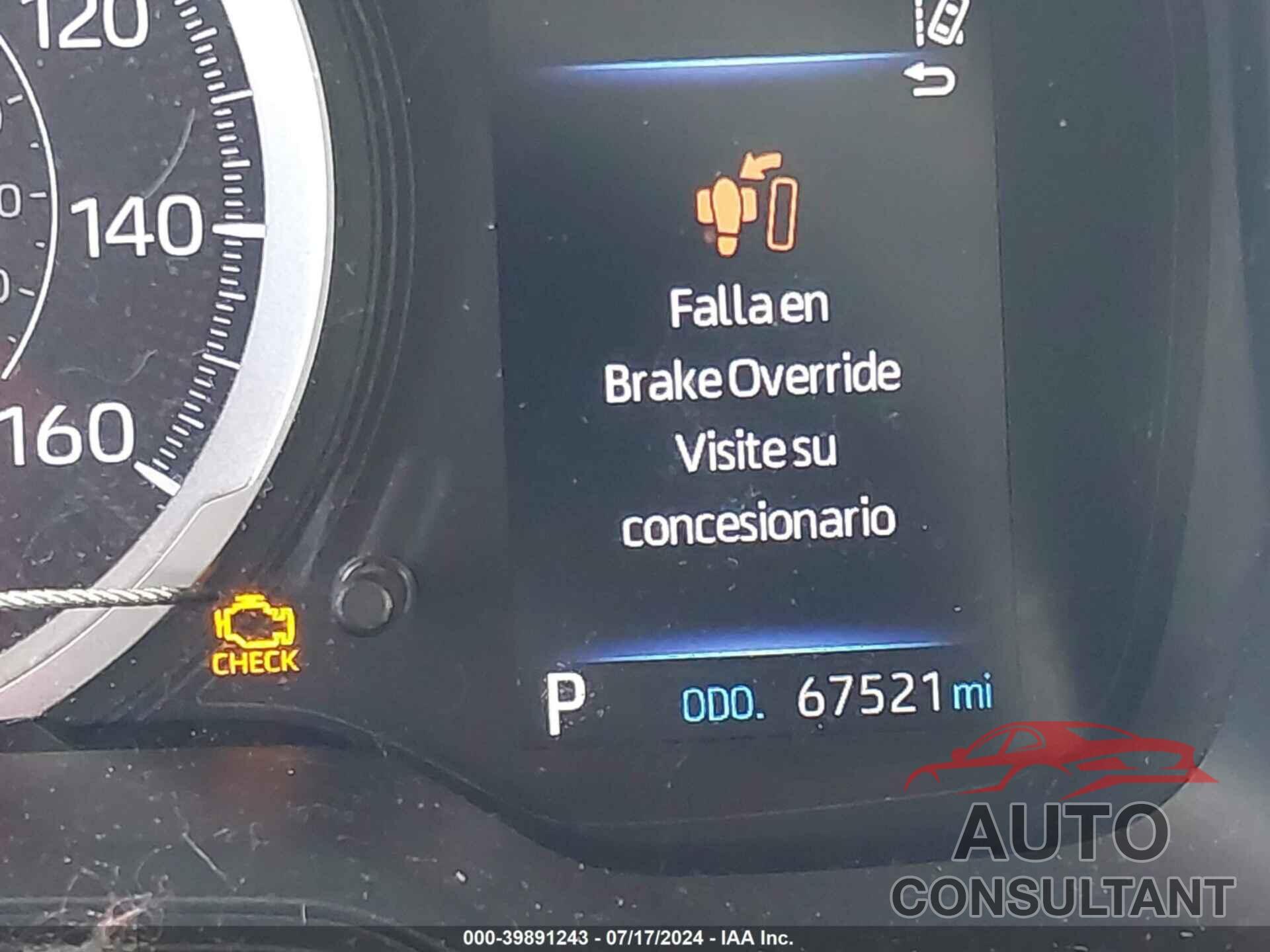 TOYOTA COROLLA 2020 - JTDEPRAEXLJ083340