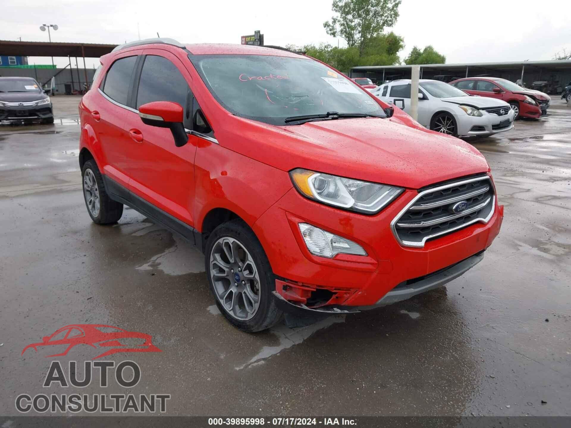 FORD ECOSPORT 2019 - MAJ6S3KL7KC267625
