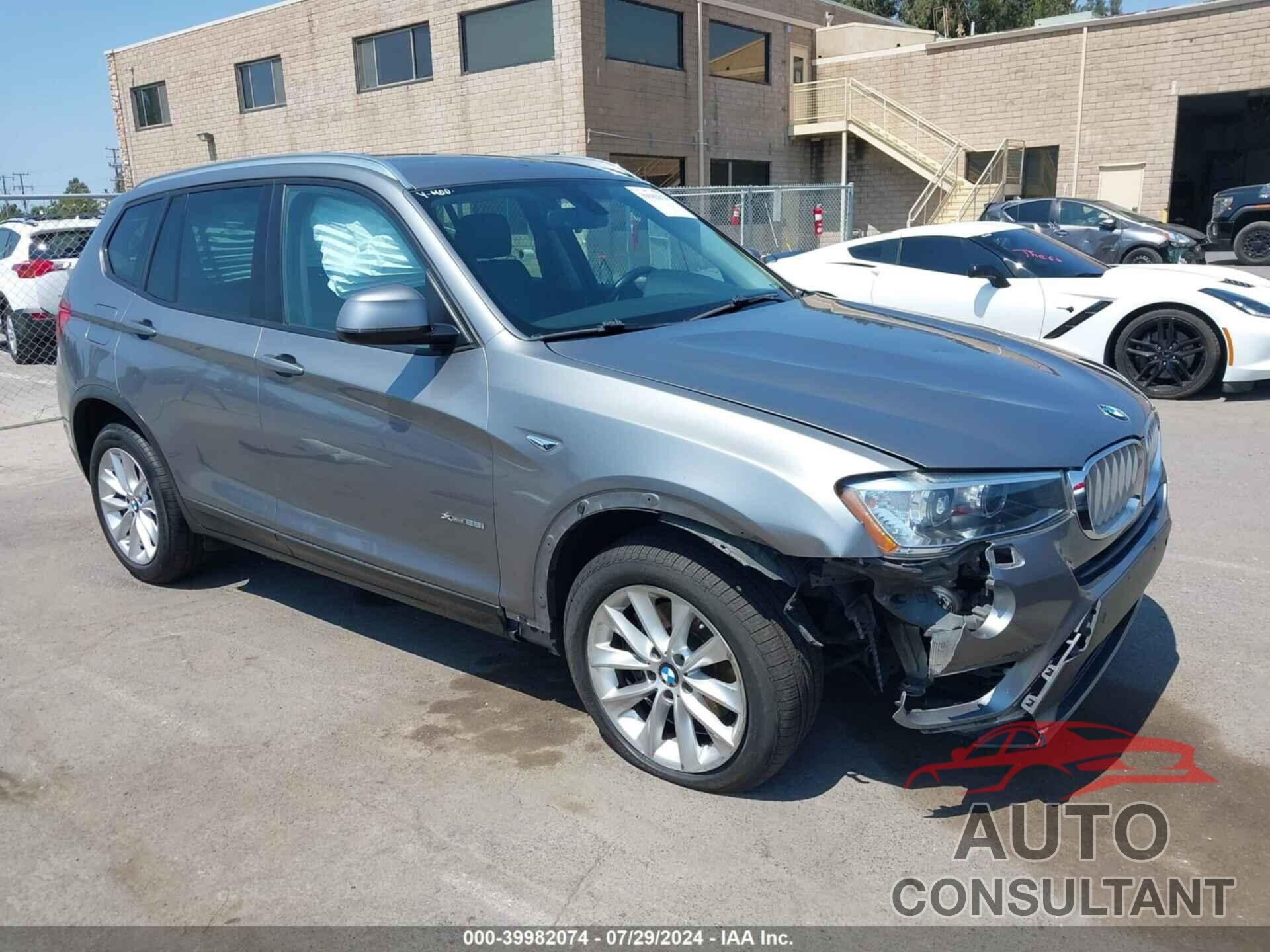 BMW X3 2016 - 5UXWX9C59G0D70702