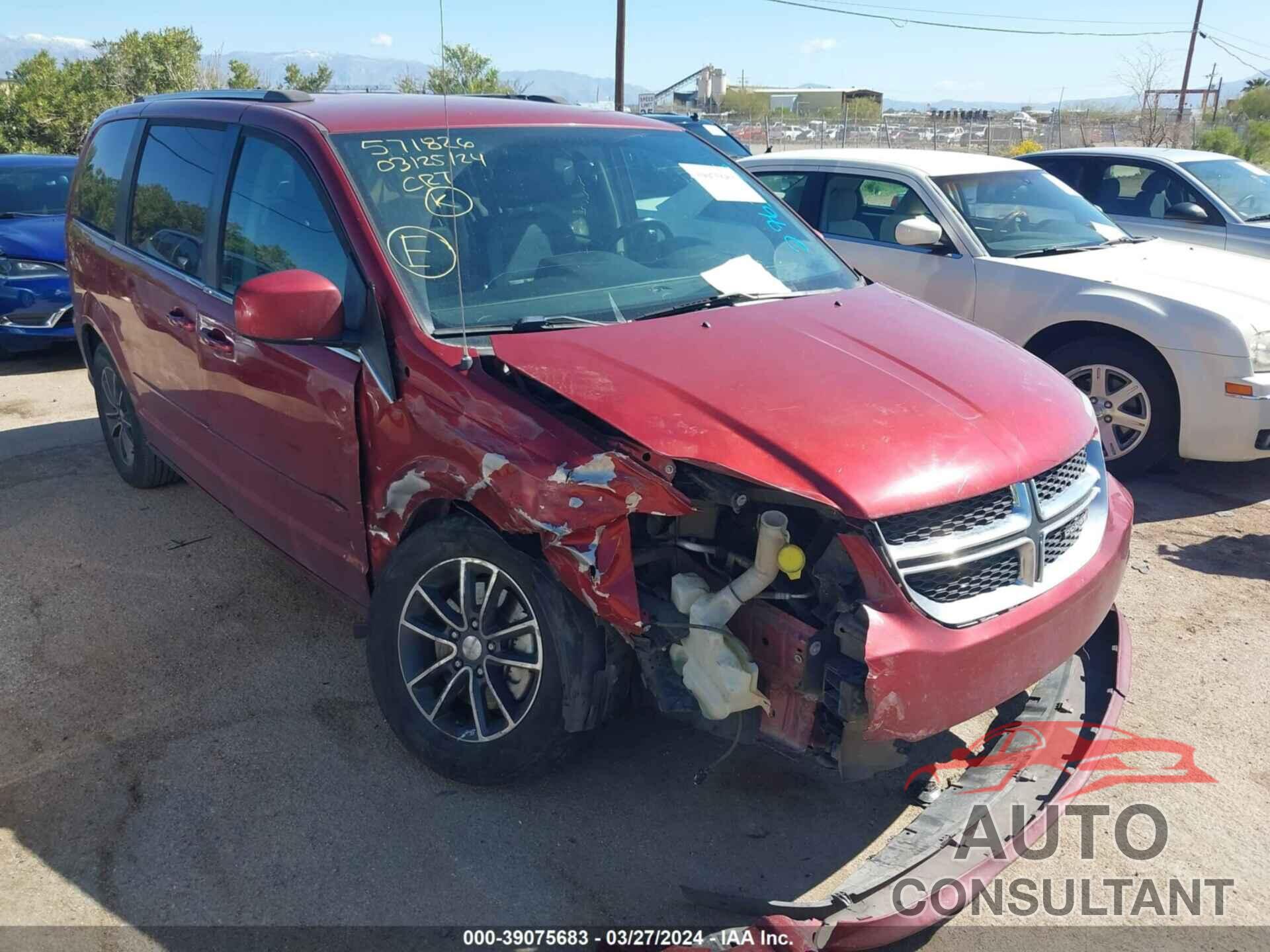 DODGE GRAND CARAVAN 2016 - 2C4RDGCG9GR276335