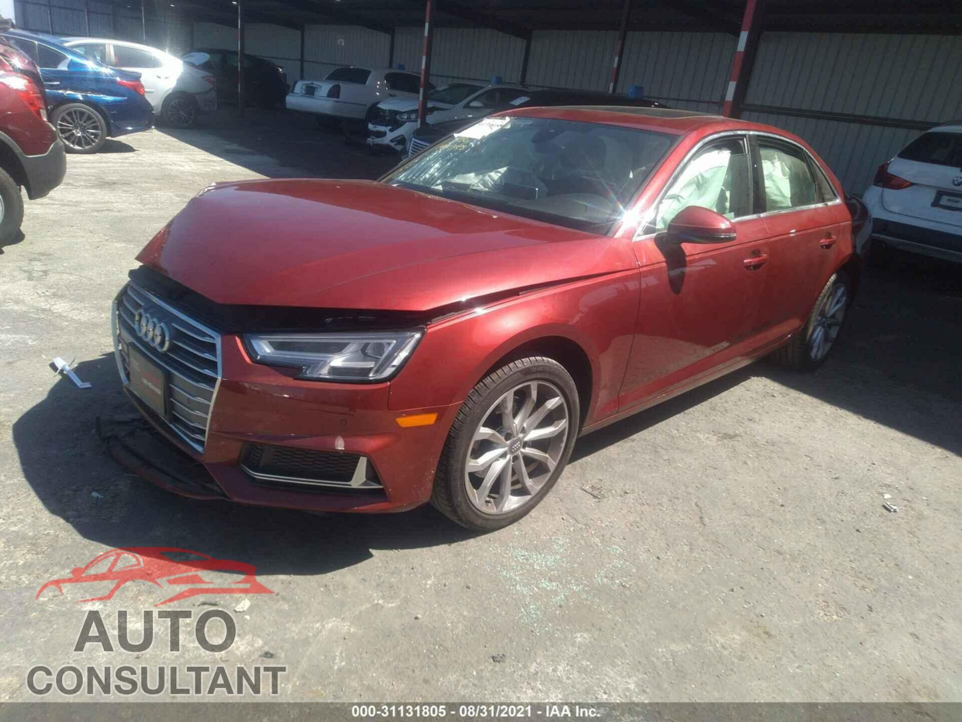 AUDI A4 2019 - WAUHMAF42KA044373