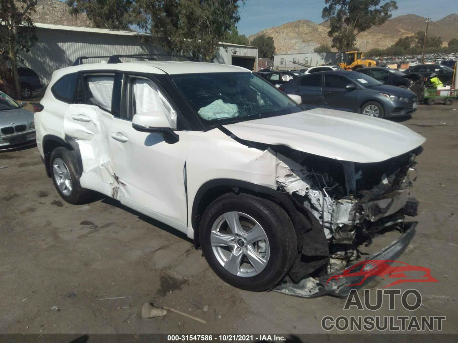 TOYOTA HIGHLANDER 2021 - 5TDBZRBH5MS088973