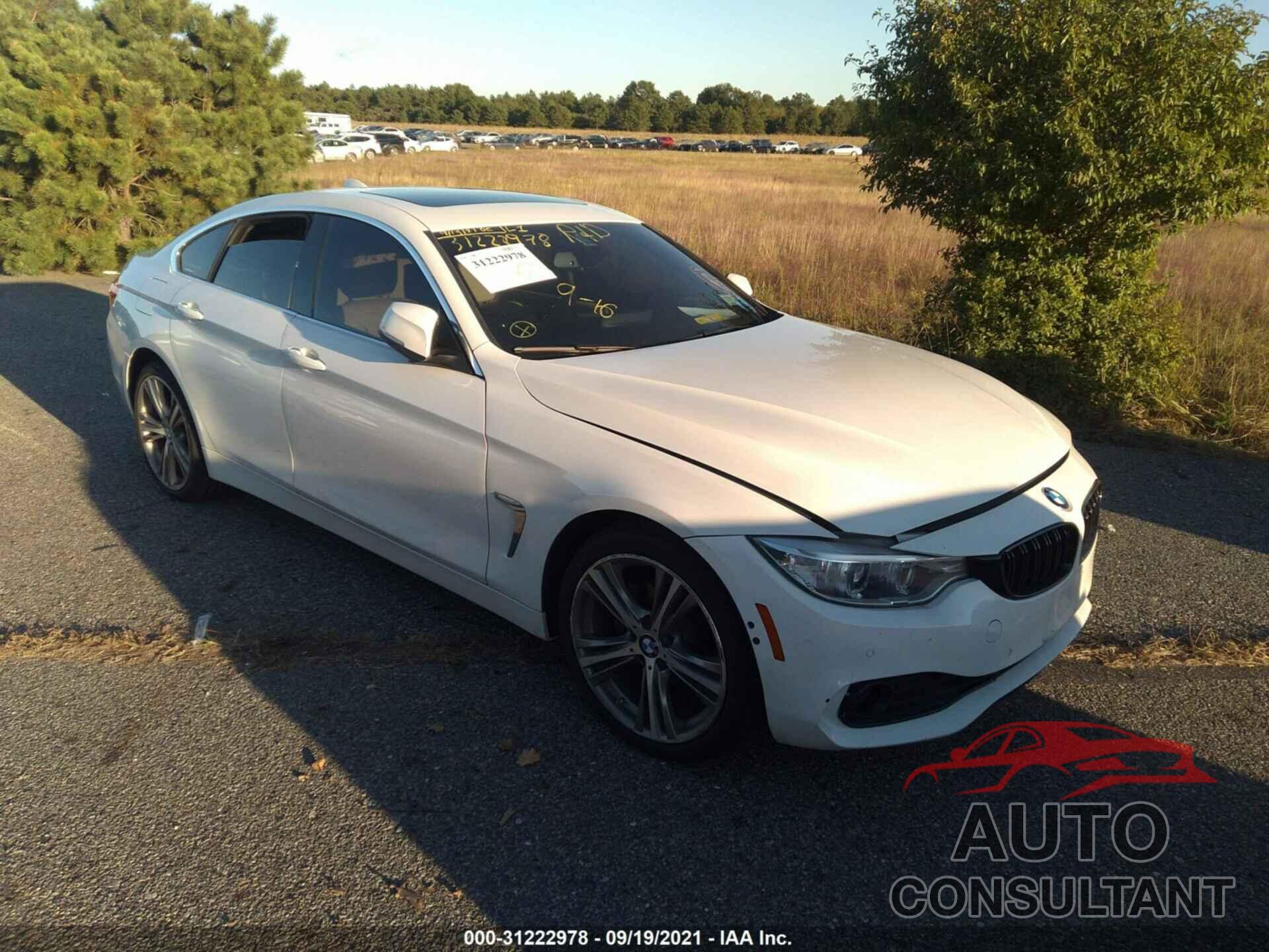 BMW 4 SERIES 2016 - WBA4C9C56GG137611