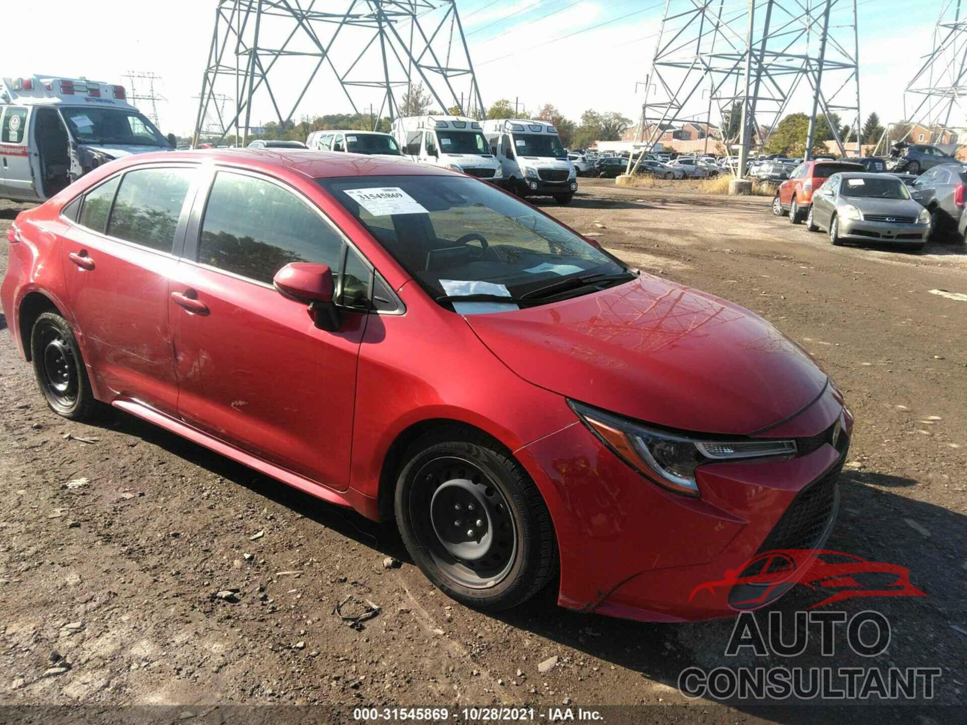 TOYOTA COROLLA 2020 - JTDEPRAE0LJ018433