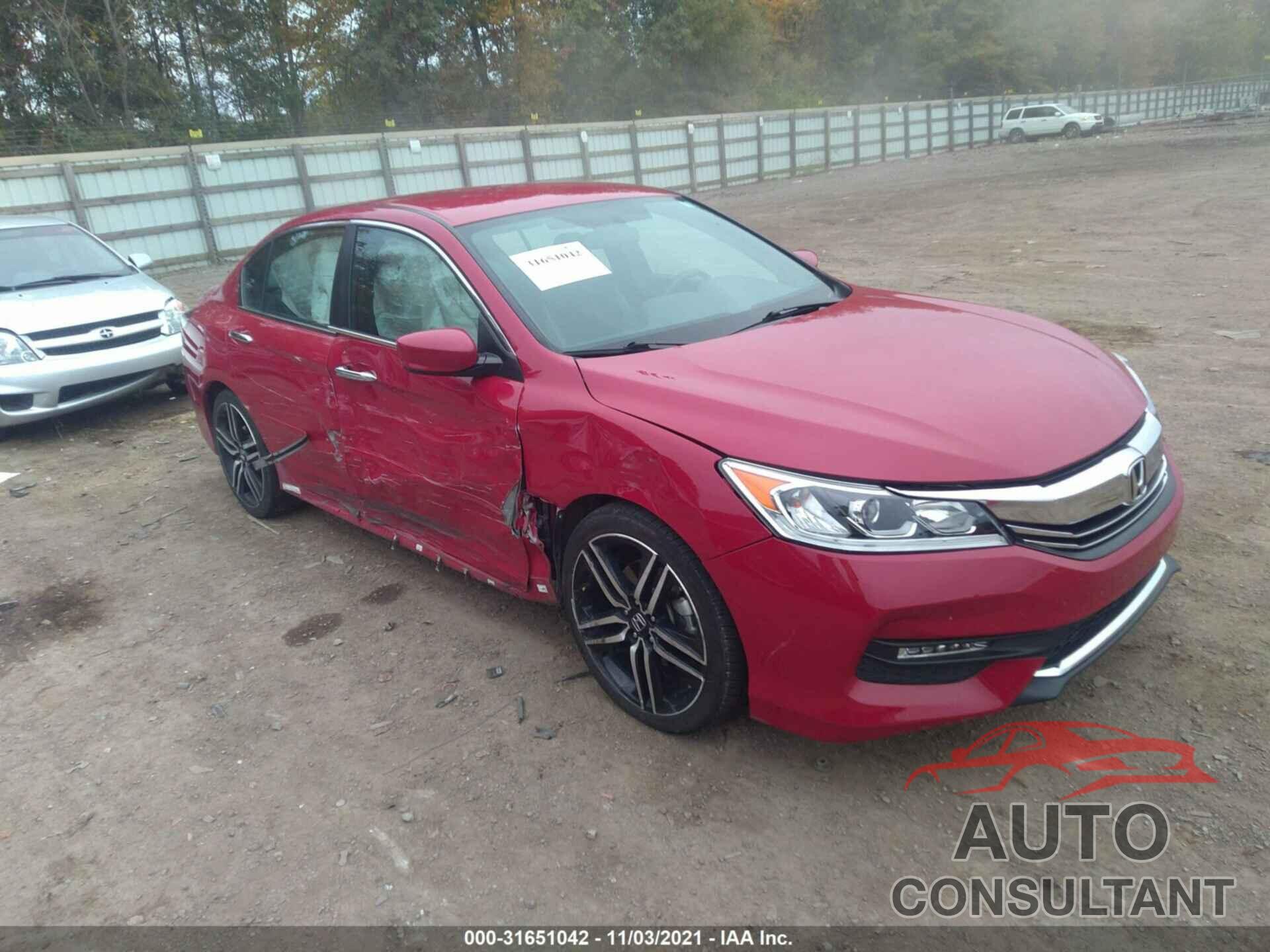 HONDA ACCORD SEDAN 2016 - 1HGCR2F56GA077284
