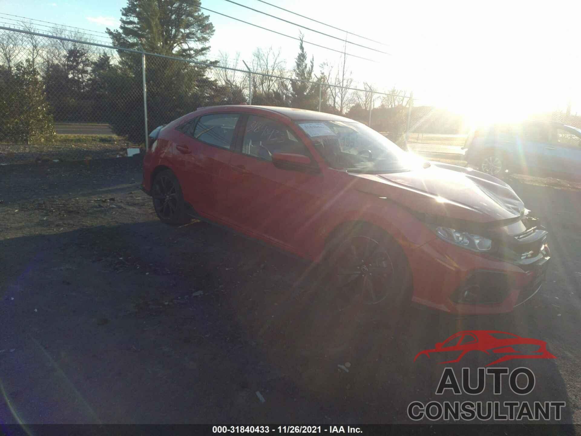 HONDA CIVIC HATCHBACK 2017 - SHHFK7H43HU212990