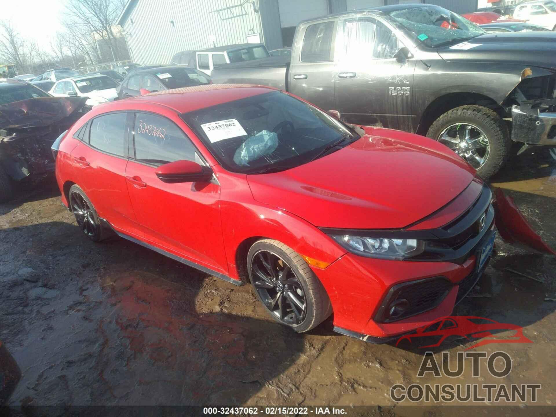 HONDA CIVIC HATCHBACK 2017 - SHHFK7H48HU430133