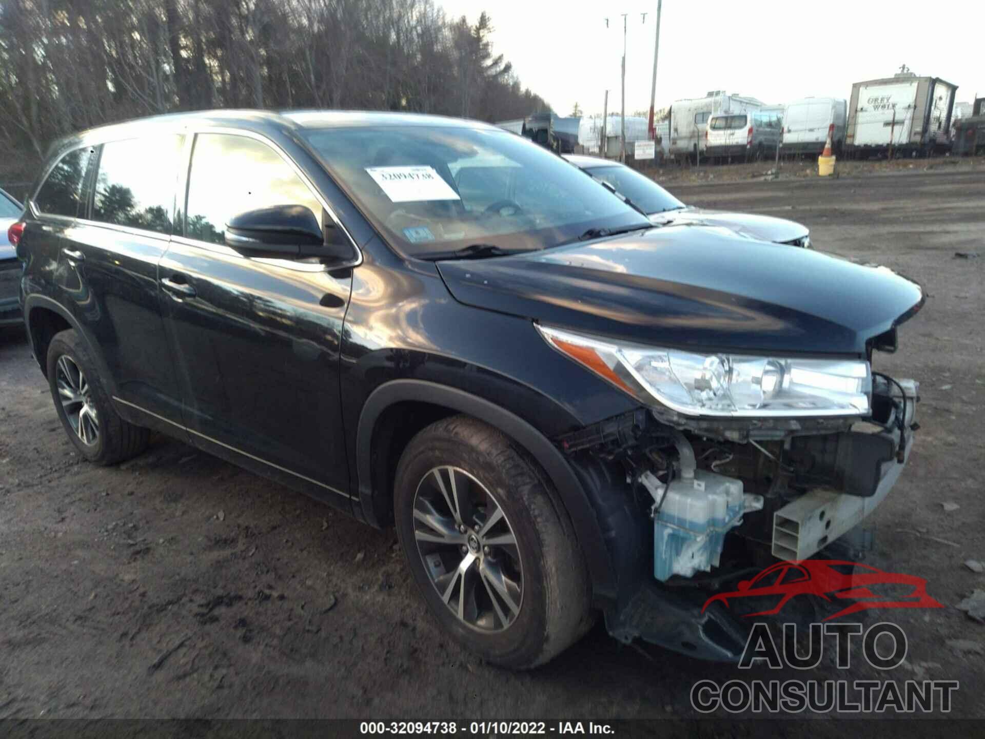 TOYOTA HIGHLANDER 2017 - 5TDZARFH5HS027225