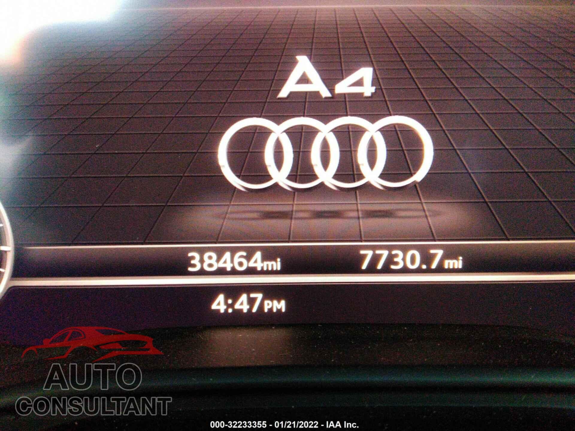 AUDI A4 2018 - WAUKMAF40JA223760