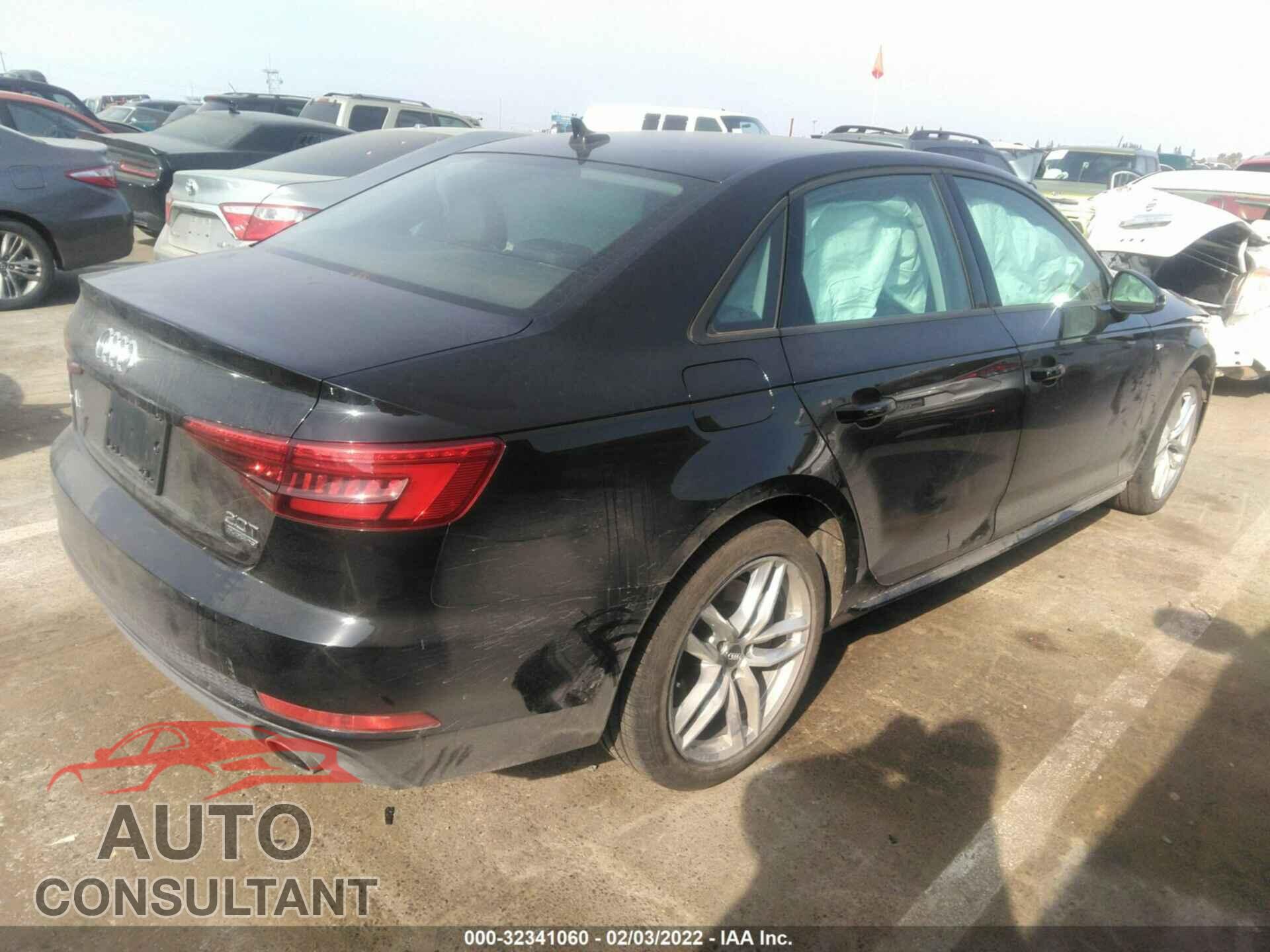 AUDI A4 2017 - WAUDNAF4XHN057370
