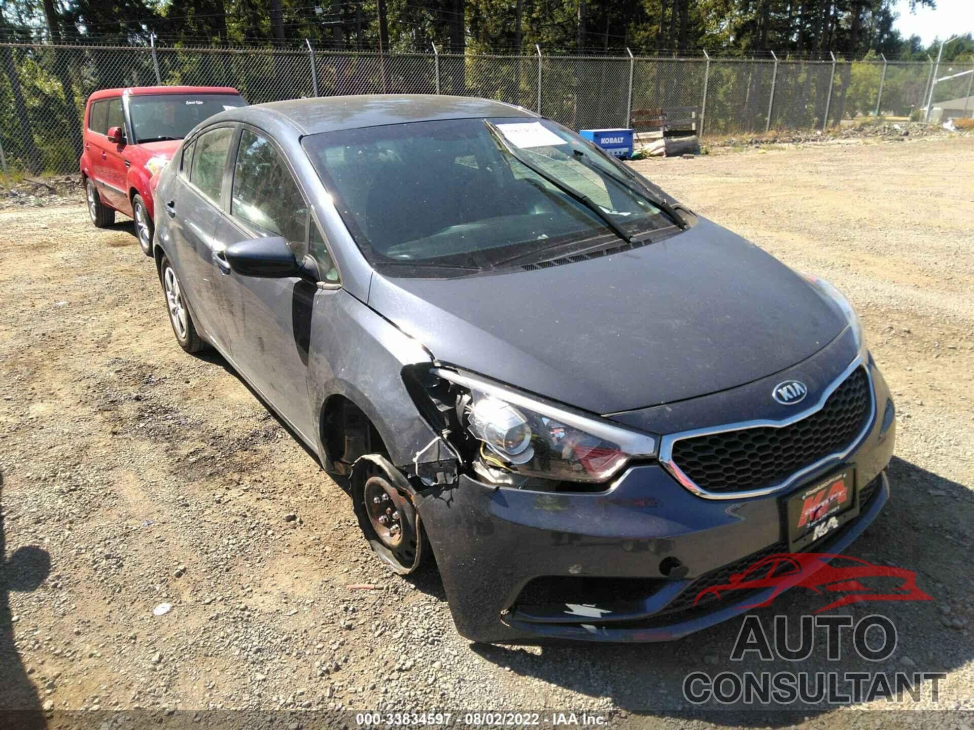 KIA FORTE 2016 - KNAFK4A64G5543540