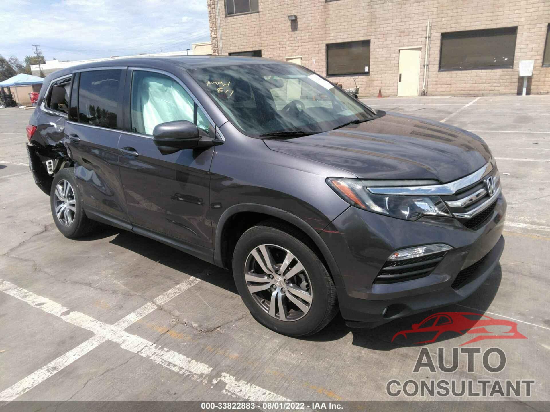 HONDA PILOT 2017 - 5FNYF5H56HB029790