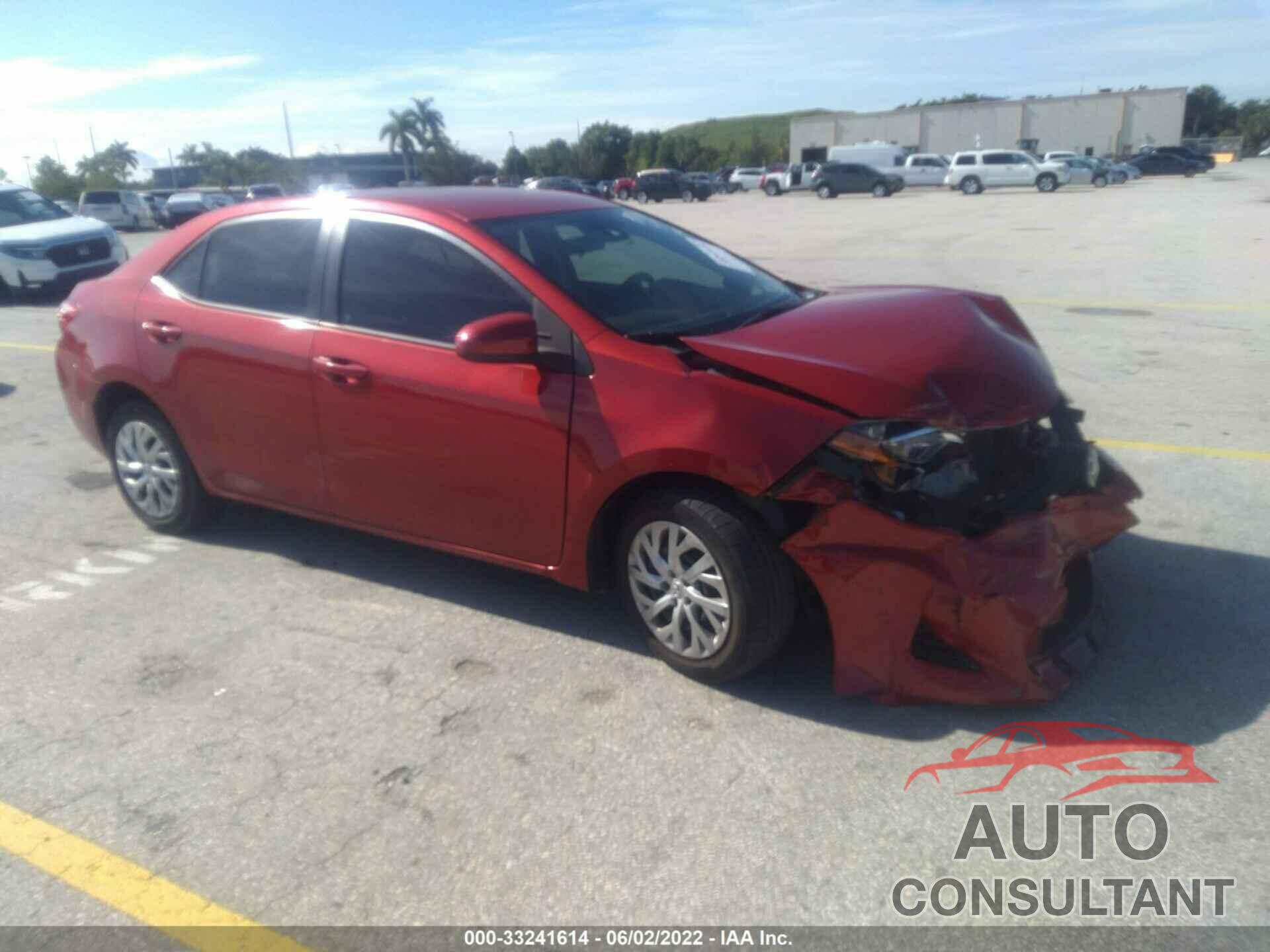 TOYOTA COROLLA 2017 - 5YFBURHE8HP725042
