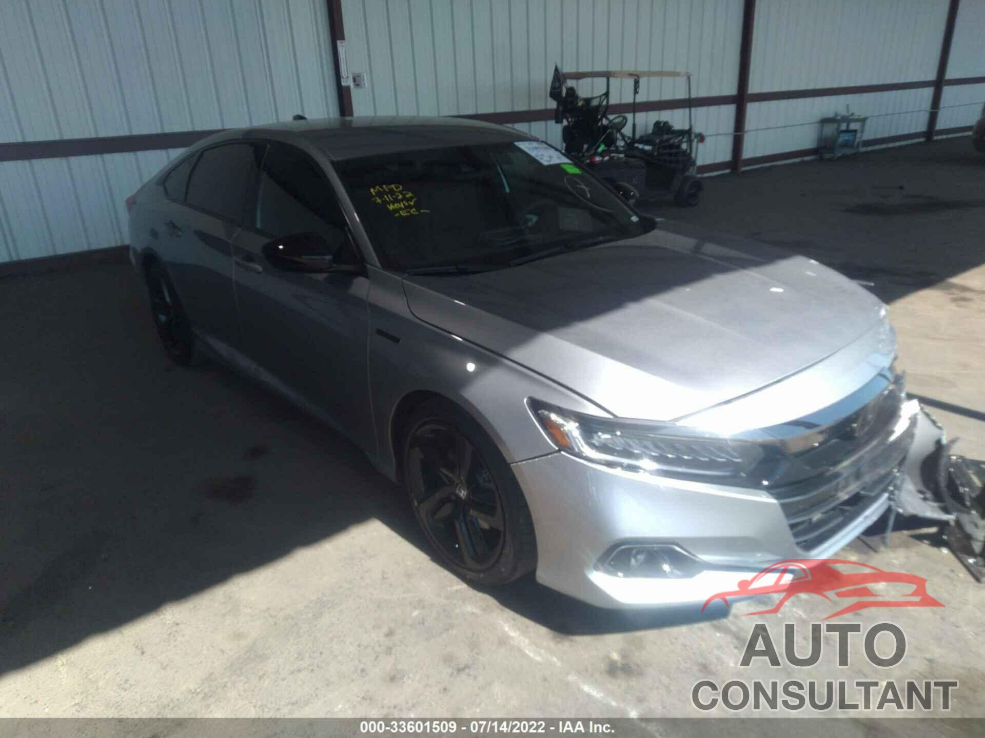 HONDA ACCORD HYBRID 2022 - 1HGCV3F21NA004327