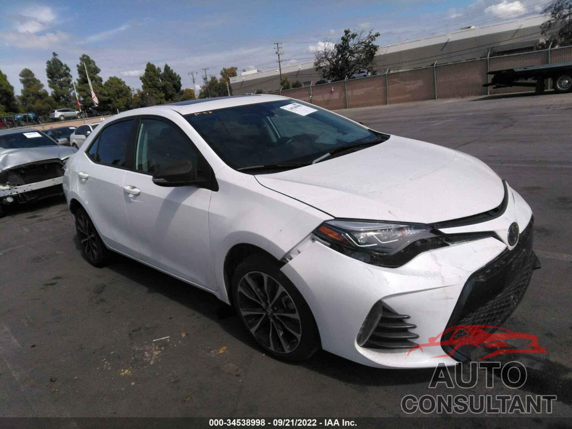 TOYOTA COROLLA 2019 - 2T1BURHE1KC176999