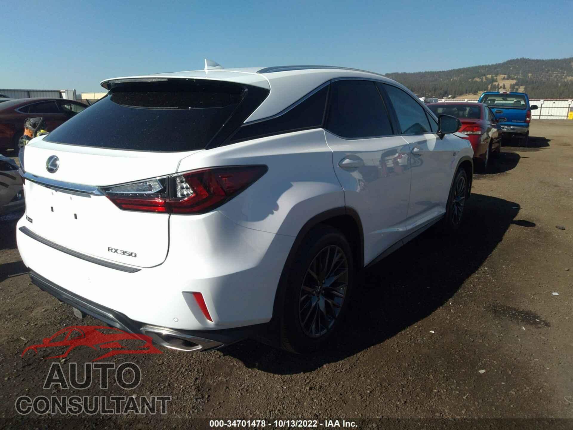 LEXUS RX 2017 - 2T2BZMCA4HC132329