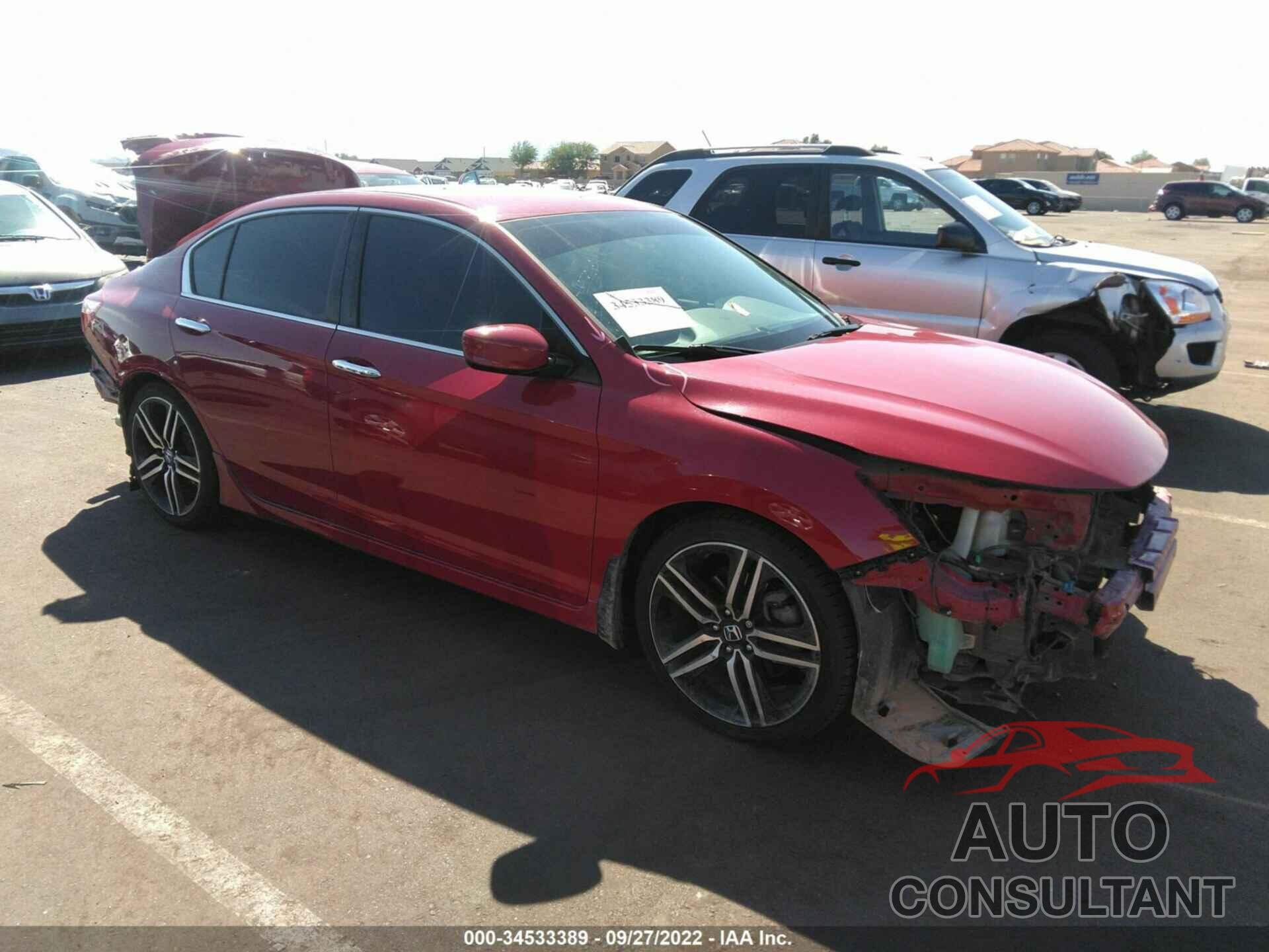 HONDA ACCORD SEDAN 2016 - 1HGCR2F57GA187924