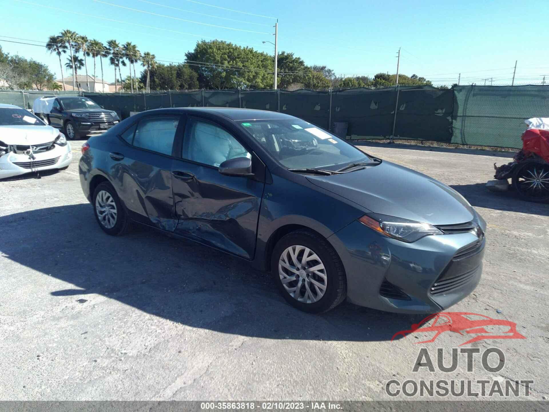 TOYOTA COROLLA 2019 - 2T1BURHE9KC191878