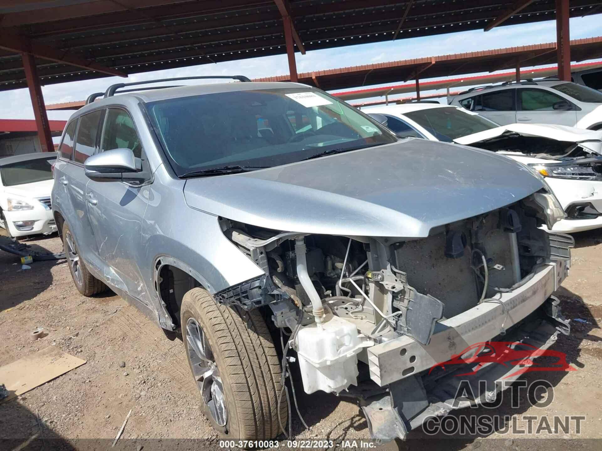 TOYOTA HIGHLANDER 2019 - 5TDZZRFH7KS360297