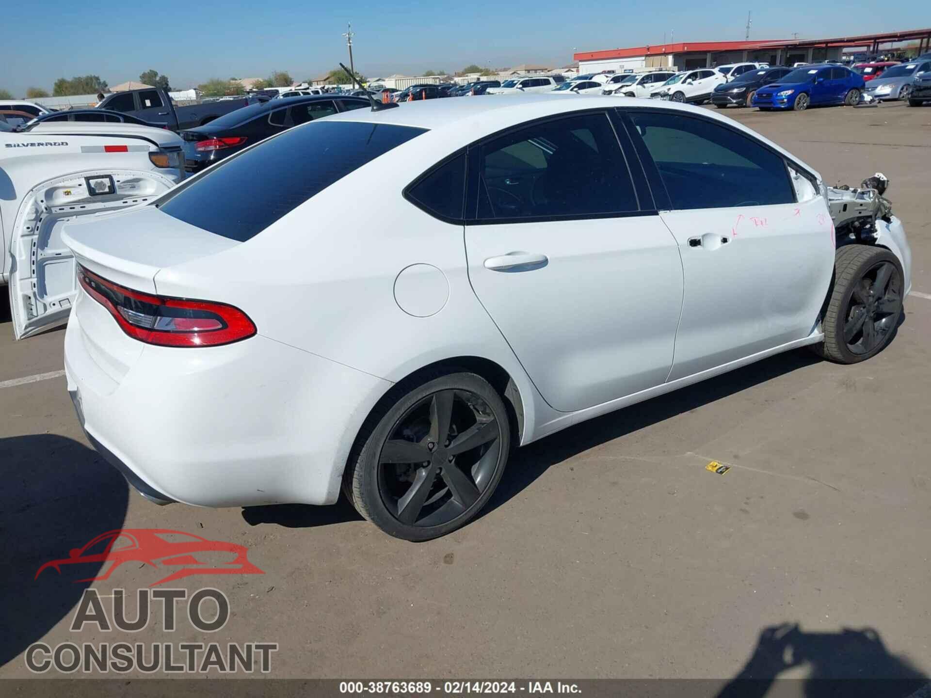 DODGE DART 2016 - 1C3CDFBBXGD578892